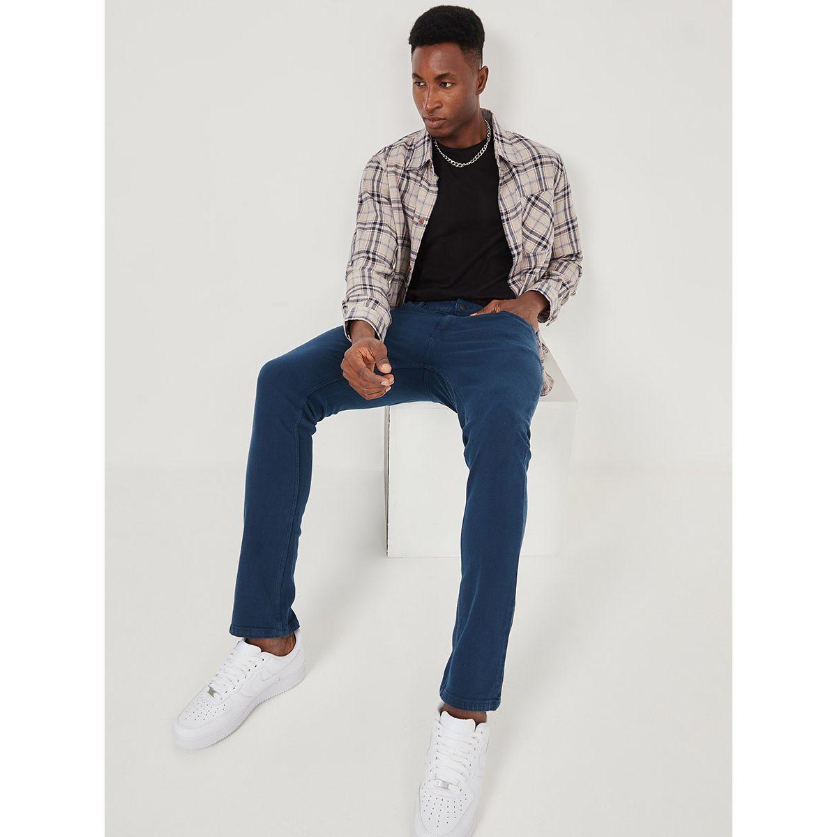 Styli Scoop Pocket Stretch Slim Fit Twill Trouser-men-clothing-bottoms-trousersandchinos-trousers-image-1