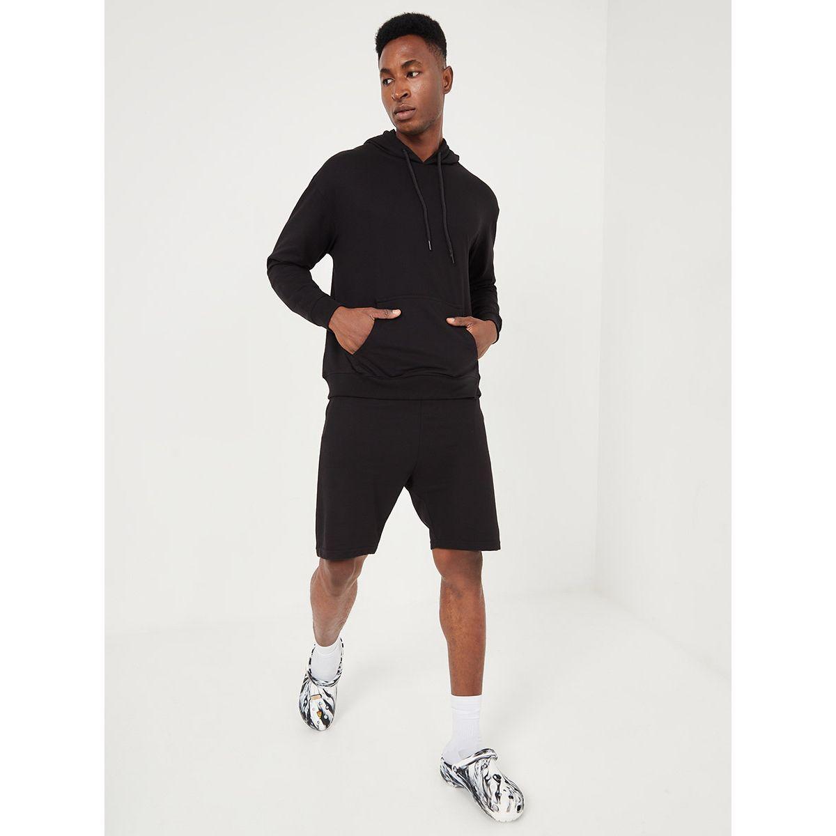 طقم منسق من ( سويت شيرت + شورت ) من ستايلي-men-clothing-coordsets-image-2