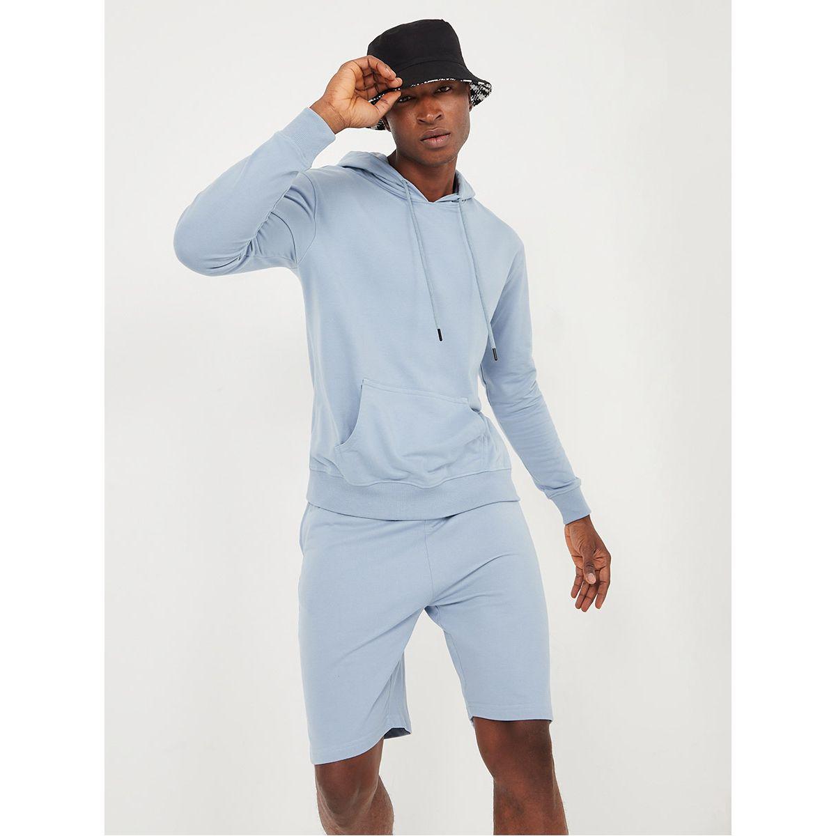 طقم منسق من ( سويت شيرت + شورت ) من ستايلي-men-clothing-coordsets-image-1