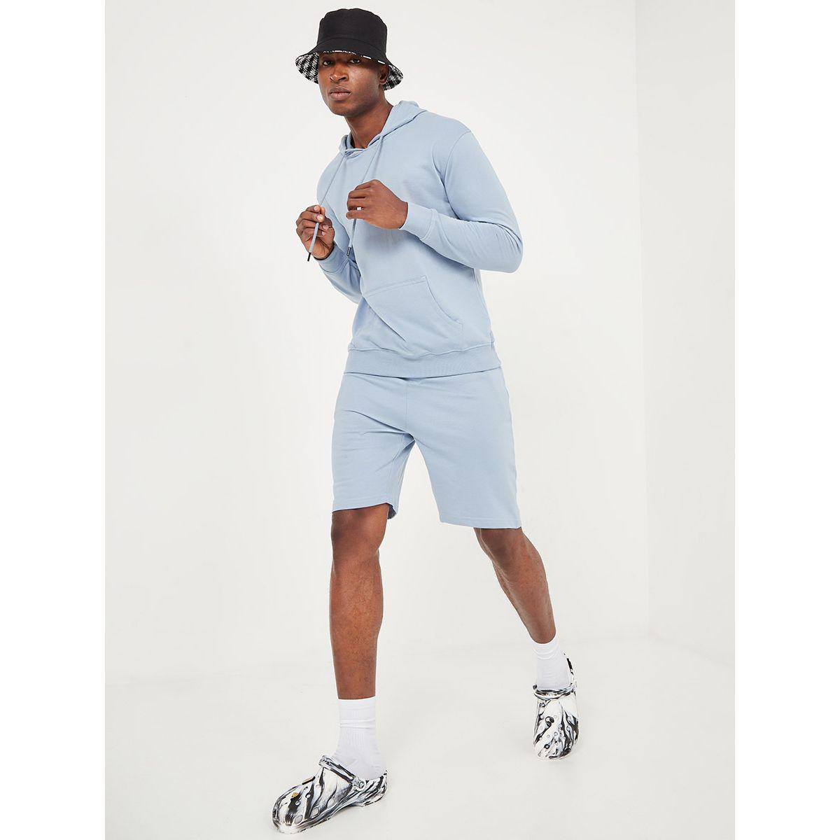 طقم منسق من ( سويت شيرت + شورت ) من ستايلي-men-clothing-coordsets-image-2
