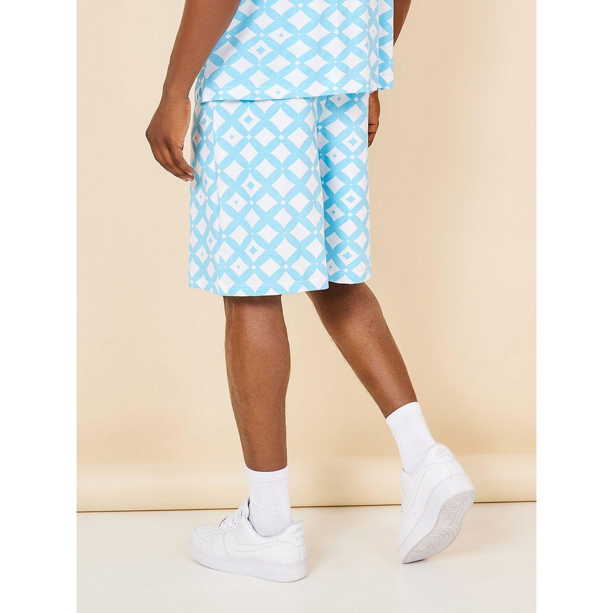 Styli All Over Geo Print Oversized Shorts-men-clothing-bottoms-shorts-image-4