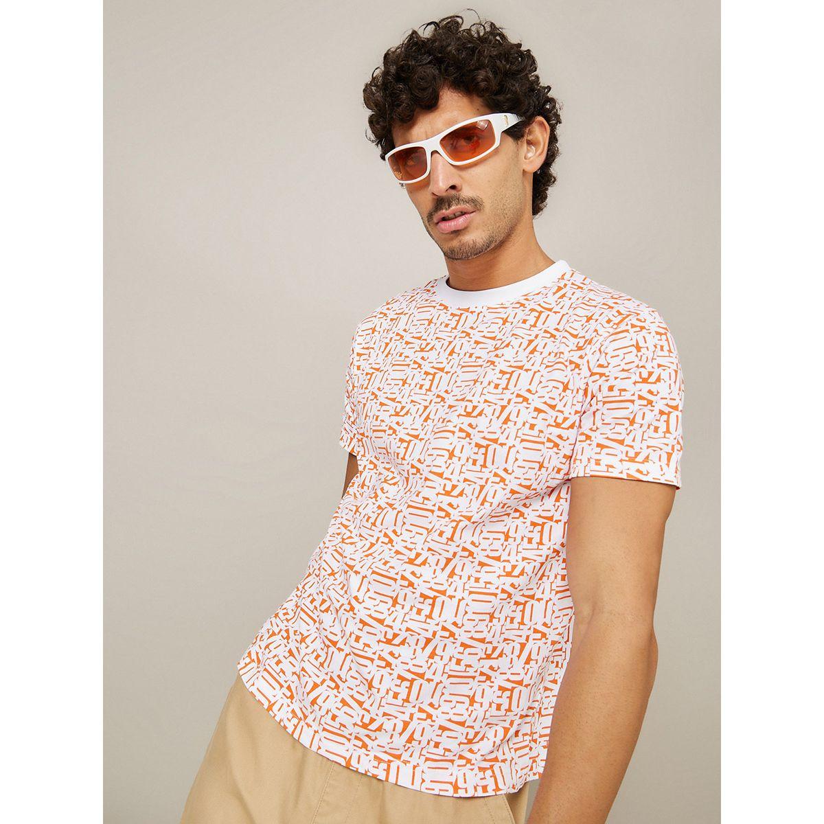 تيشيرت بقصة عادية ومطبع بالكامل-men-clothing-tshirtsandpolos-tshirts-image-1