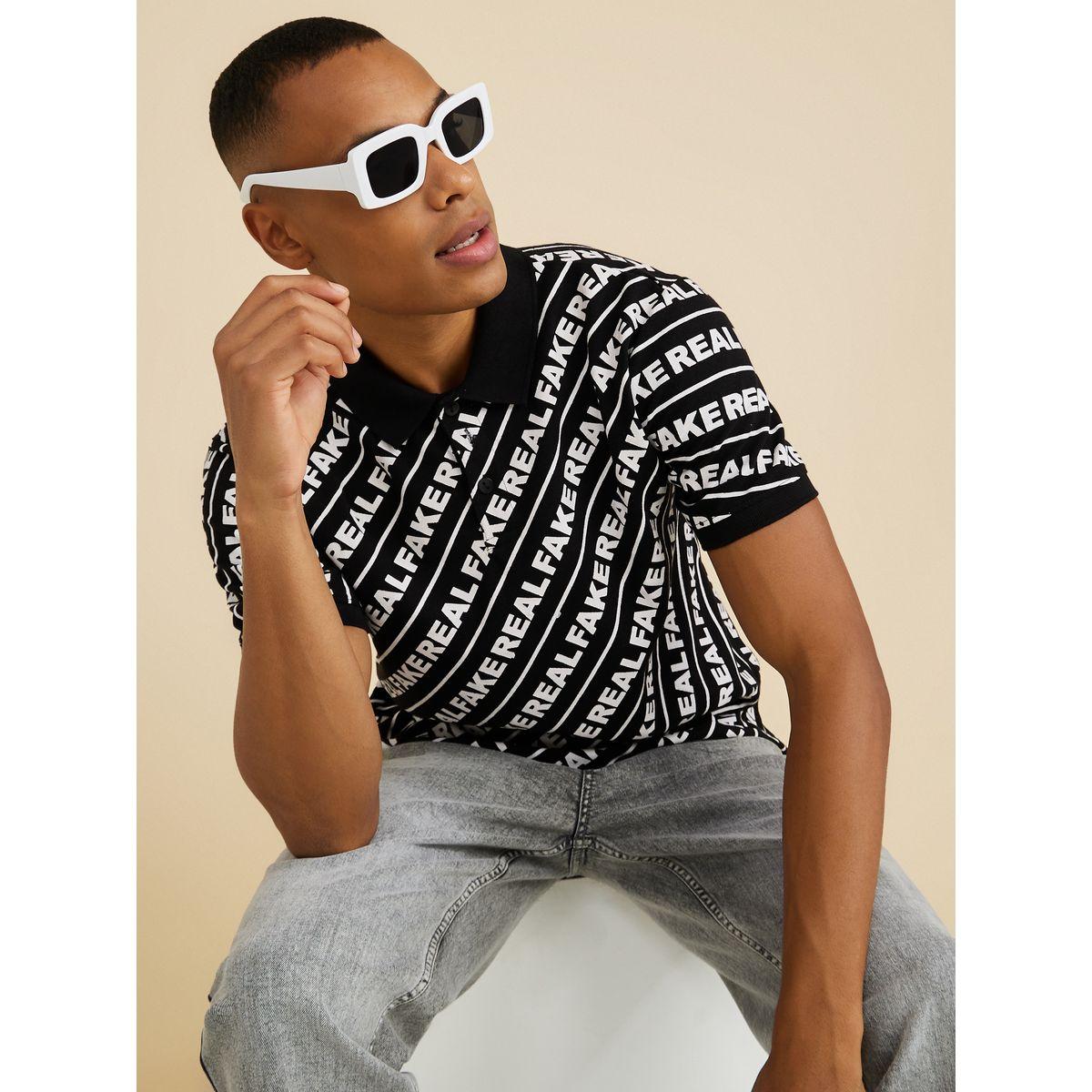 تيشيرت بولو مطبع بكتابة-men-clothing-tshirtsandpolos-polos-image-1