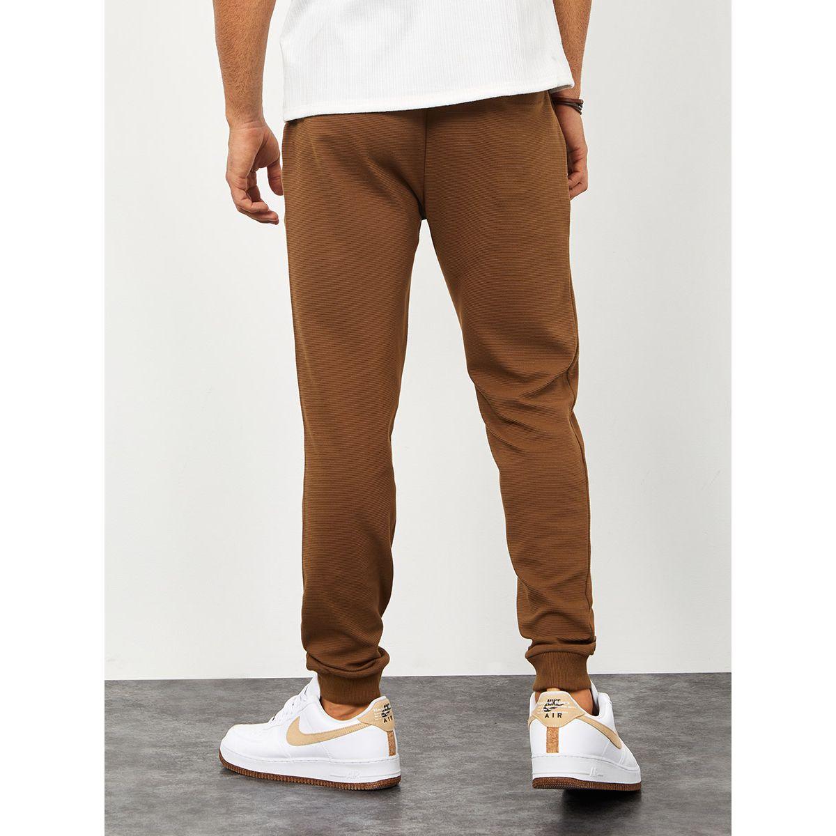 Styli Rib Cuffed Jogger with Side Pocket-men-clothing-bottoms-joggers-image-4