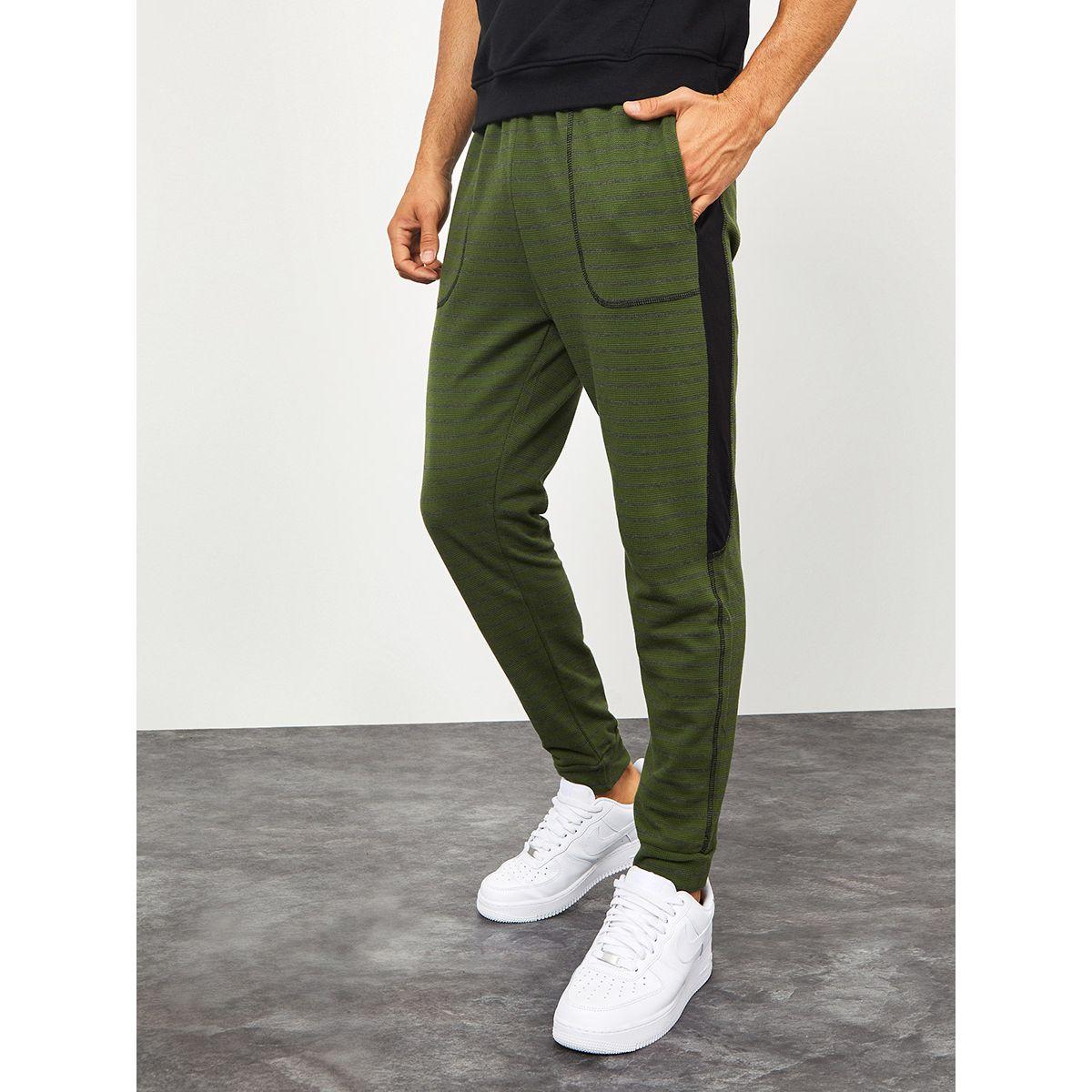 Styli Side Pocket Detail Striped Knit Jogger-men-clothing-bottoms-joggers-image-1