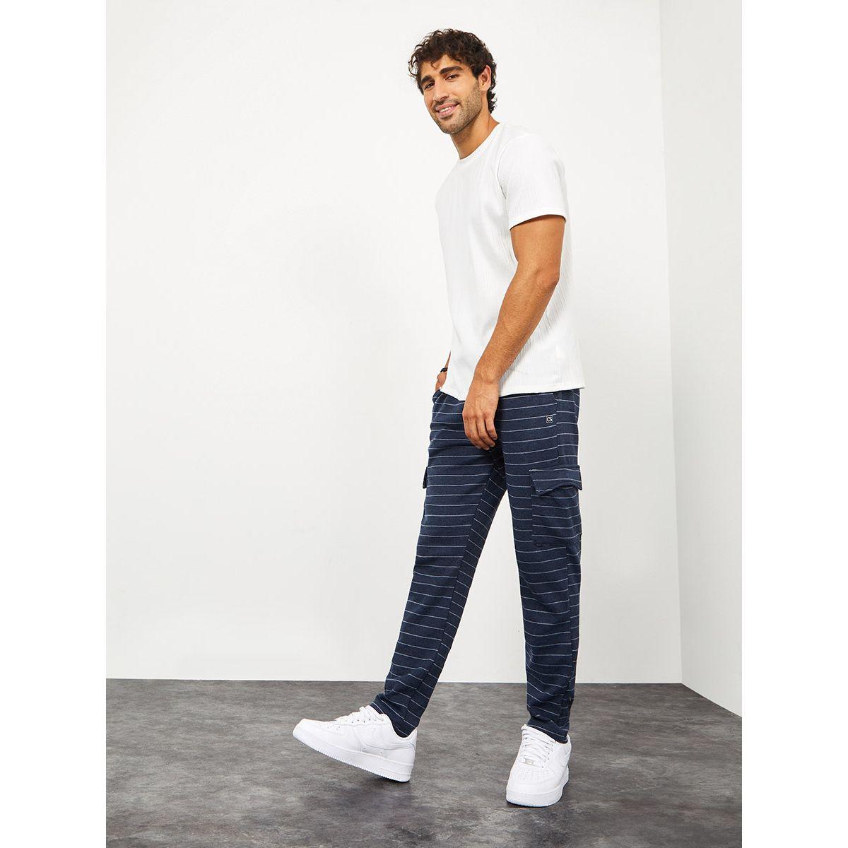 Styli Cargo Pocket Detail Striped Knit Jogger-men-clothing-bottoms-joggers-image-5