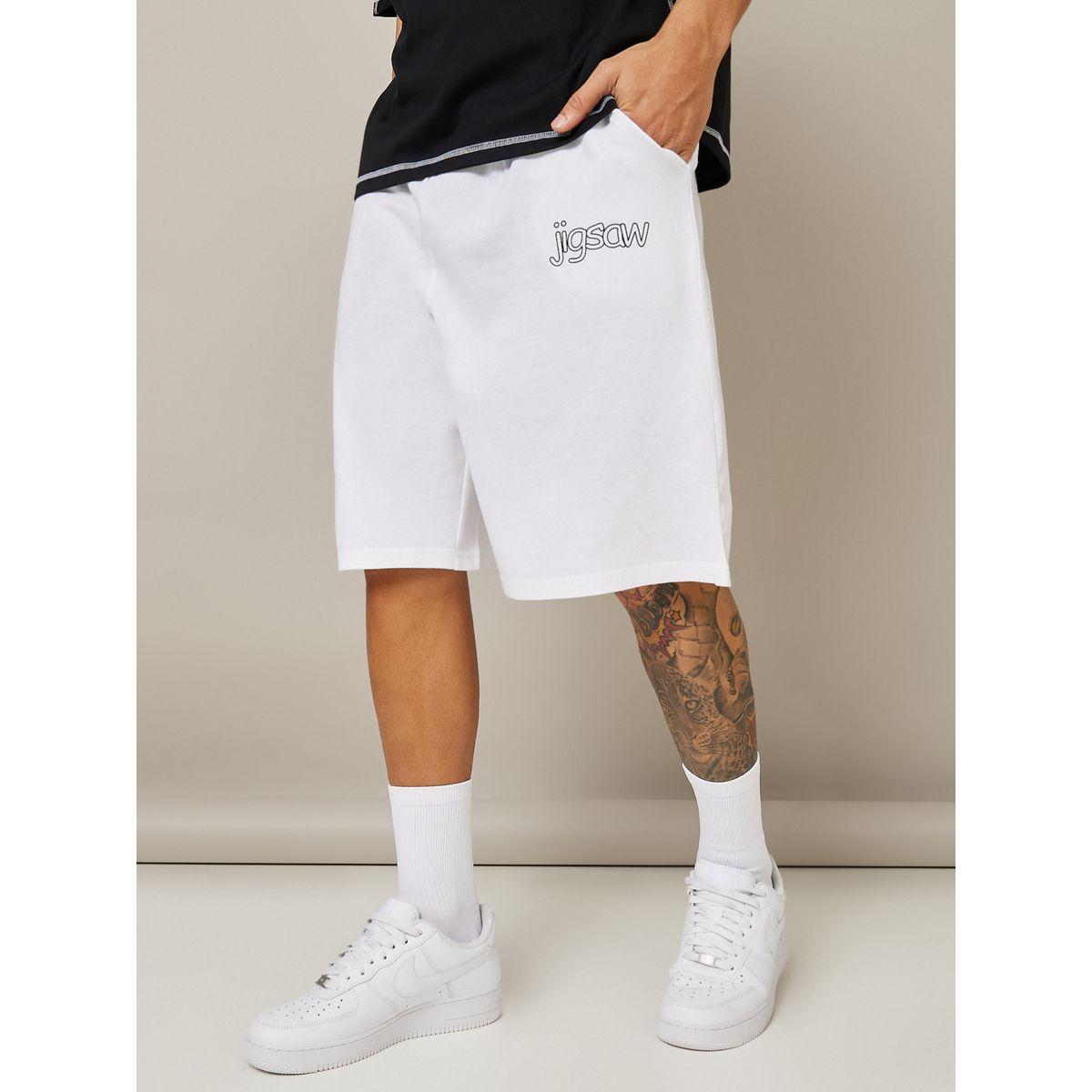 Styli Front Back Placement Print Detail Oversized Shorts-men-clothing-bottoms-shorts-image-1