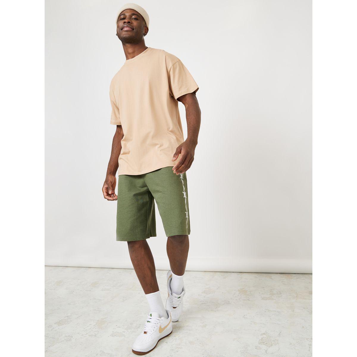 Styli Oversized Side Barbwire Shorts-men-clothing-bottoms-shorts-image-2