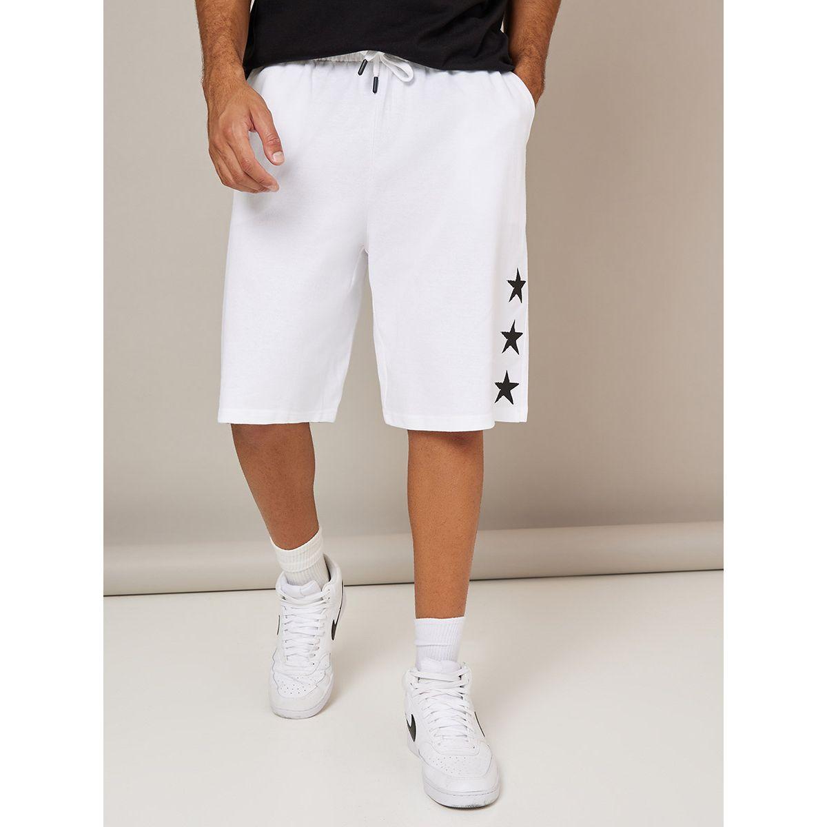 Styli Star Print Detail Oversized Shorts-men-clothing-bottoms-shorts-image-2
