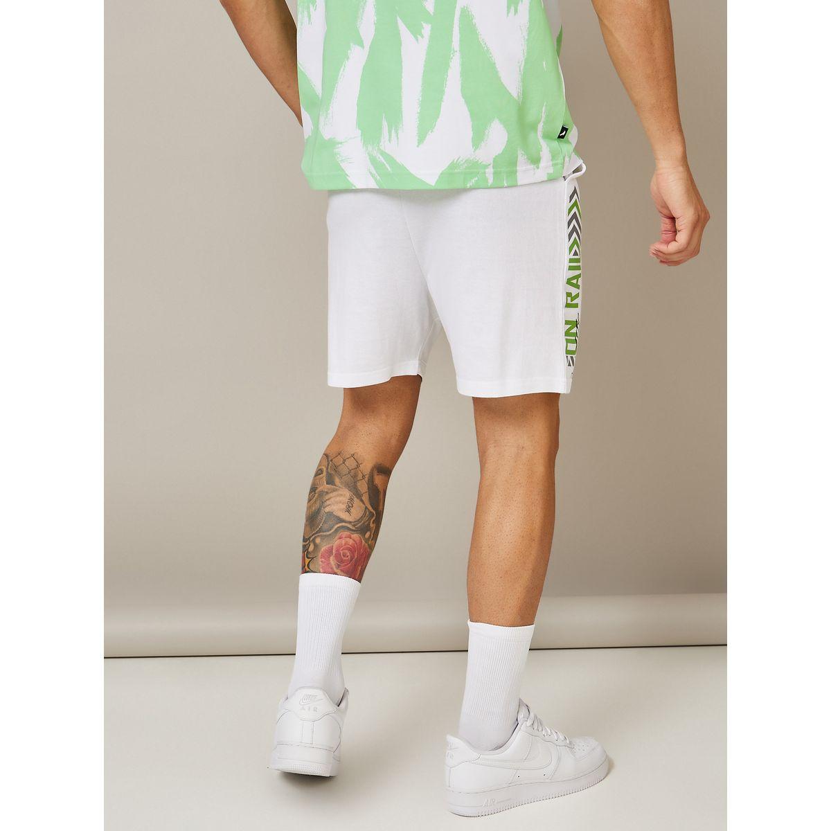 Styli Side Slogan Print Detail Regular Fit Shorts-men-clothing-bottoms-shorts-image-4