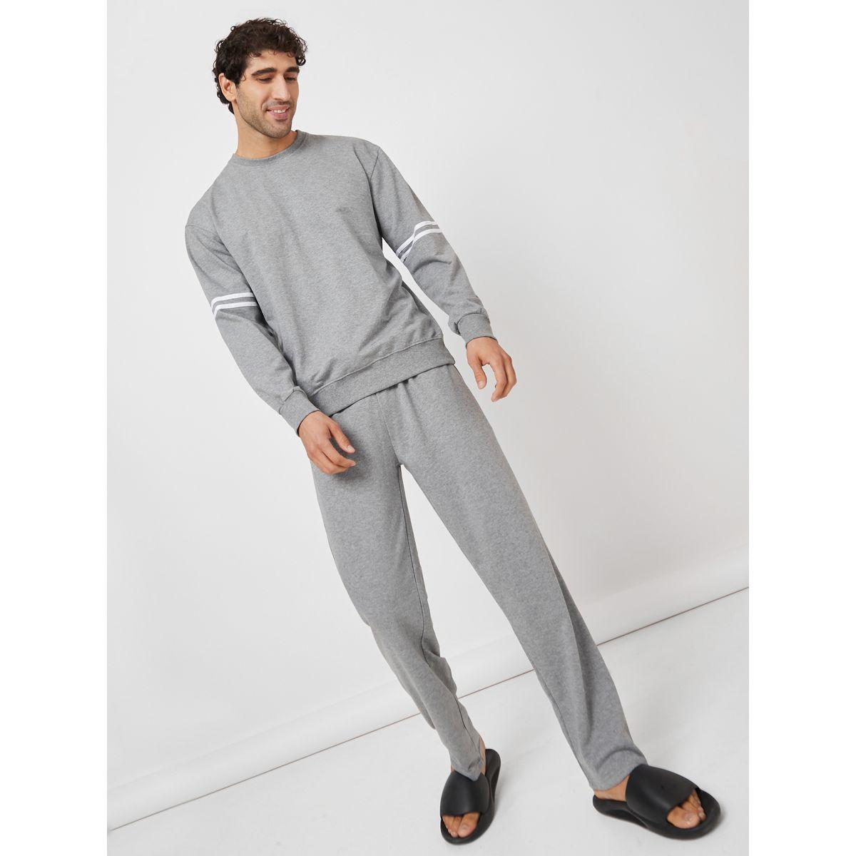 طقم بيجاما من ( سويت شيرت + بنطال )-men-clothing-nightwear-sets-image-1