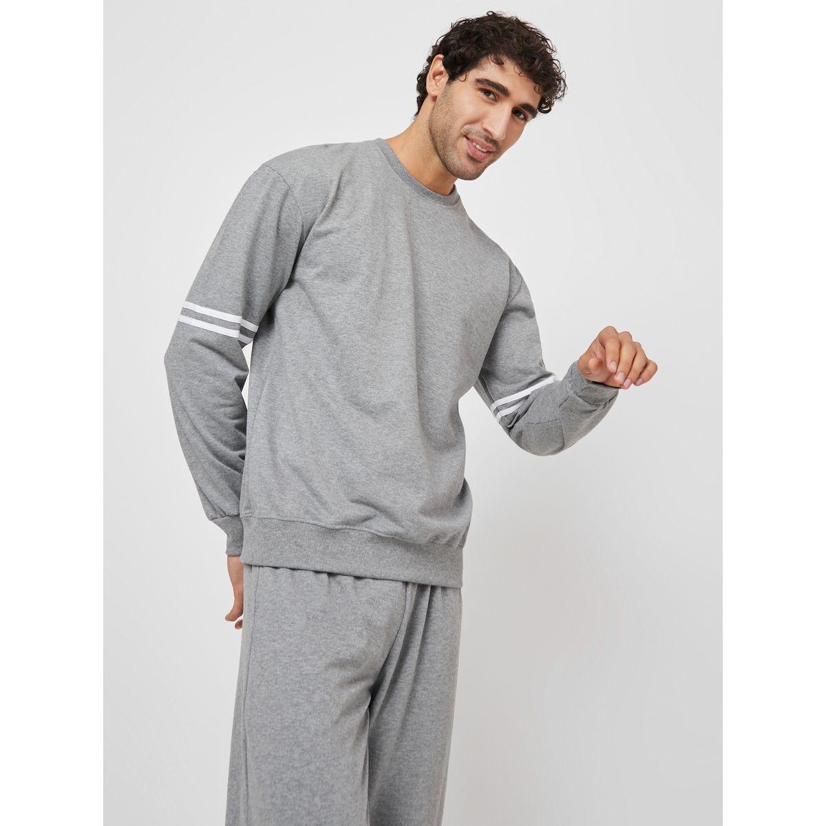 طقم بيجاما من ( سويت شيرت + بنطال )-men-clothing-nightwear-sets-image-2