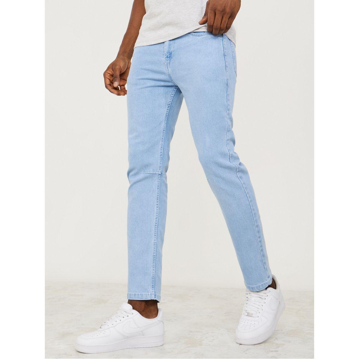 Styli Iced Wash Knee Pintuck Detail Slim Fit Jeans-men-clothing-bottoms-jeans-image-1