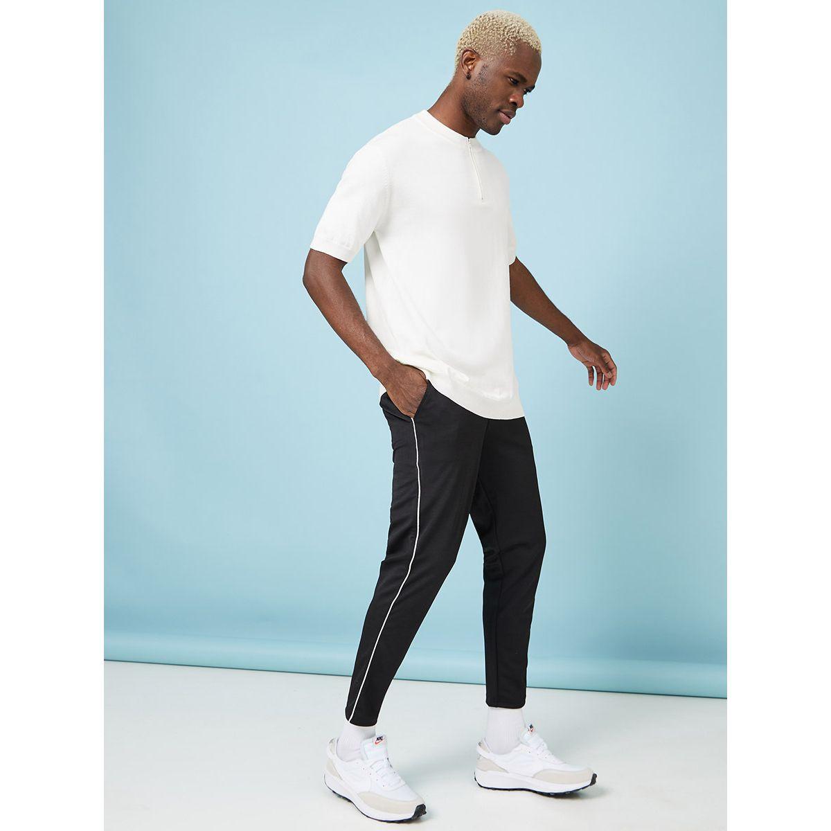 Styli Knit Crop Pants with Piping Detail-men-clothing-bottoms-trousersandchinos-trousers-image-2