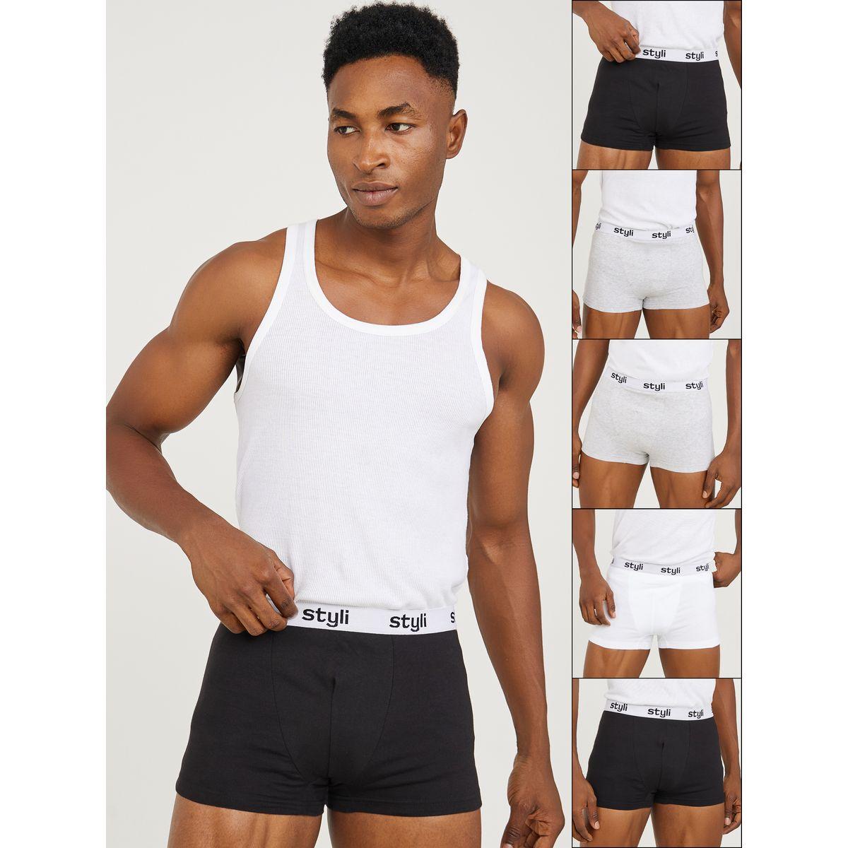 مجموعة من 5 سراويل داخلية بخصر مطاطي-men-clothing-innerwear-underwear-image-1