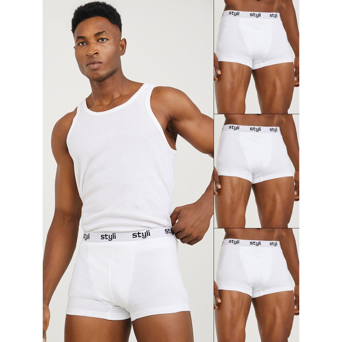 Styli Pack of 3 - Printed Elastic Waistband Trunks-men-clothing-innerwear-underwear-image-1