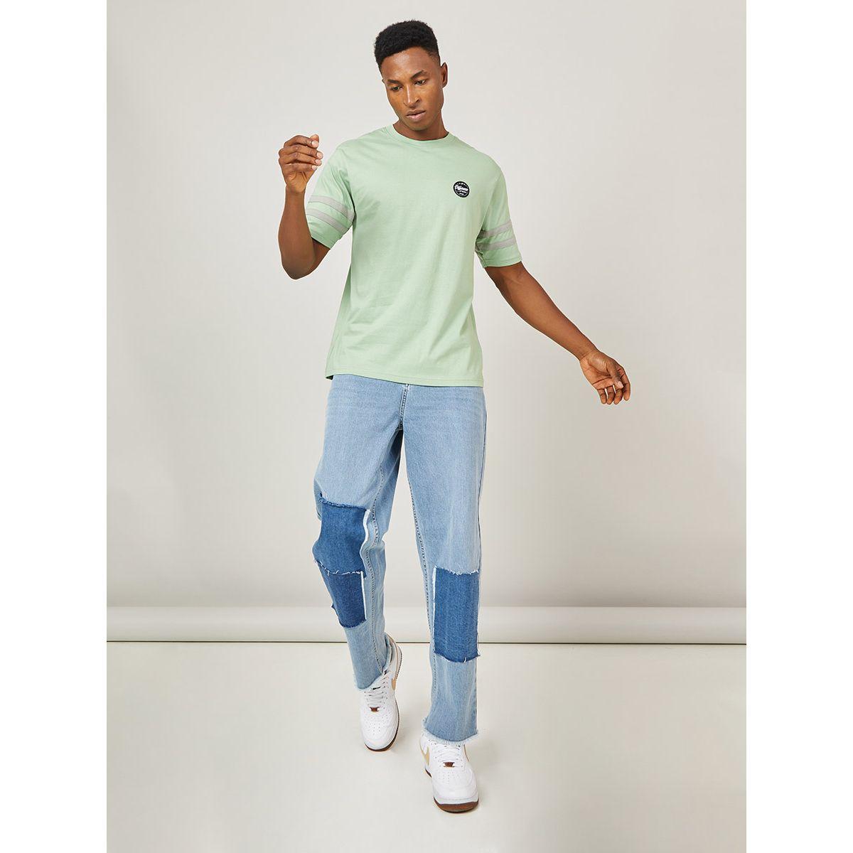 Styli Striped Taping Short Sleeves Detail Cotton Oversized Fit T-shirt-men-clothing-tshirtsandpolos-tshirts-image-2