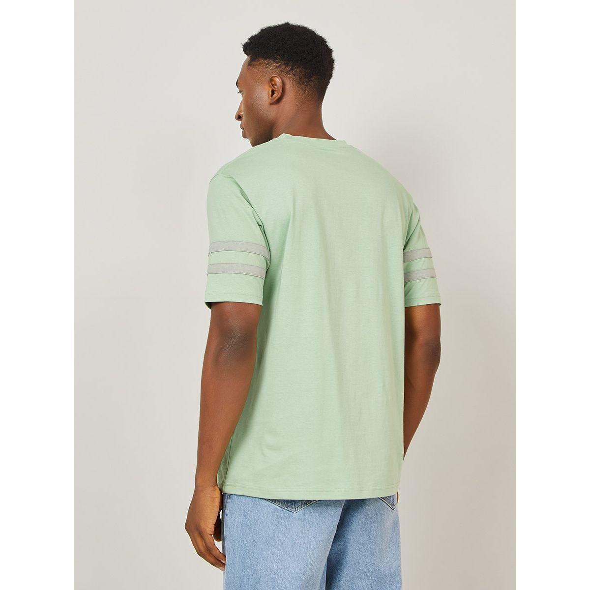 Styli Striped Taping Short Sleeves Detail Cotton Oversized Fit T-shirt-men-clothing-tshirtsandpolos-tshirts-image-4
