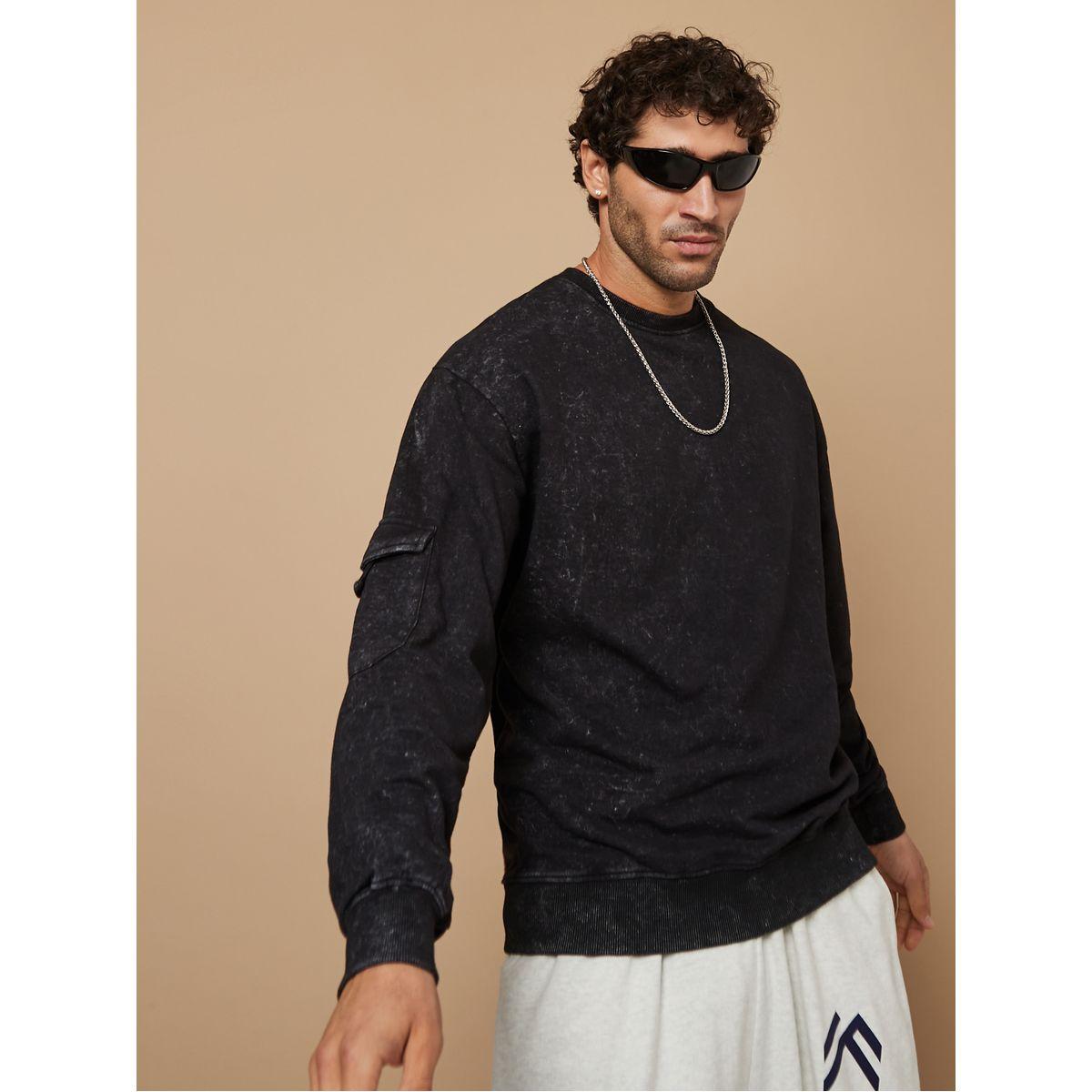 سويت شيرت بقصة بوكسي-men-winterwear-hoodiesandsweatshirts-image-2