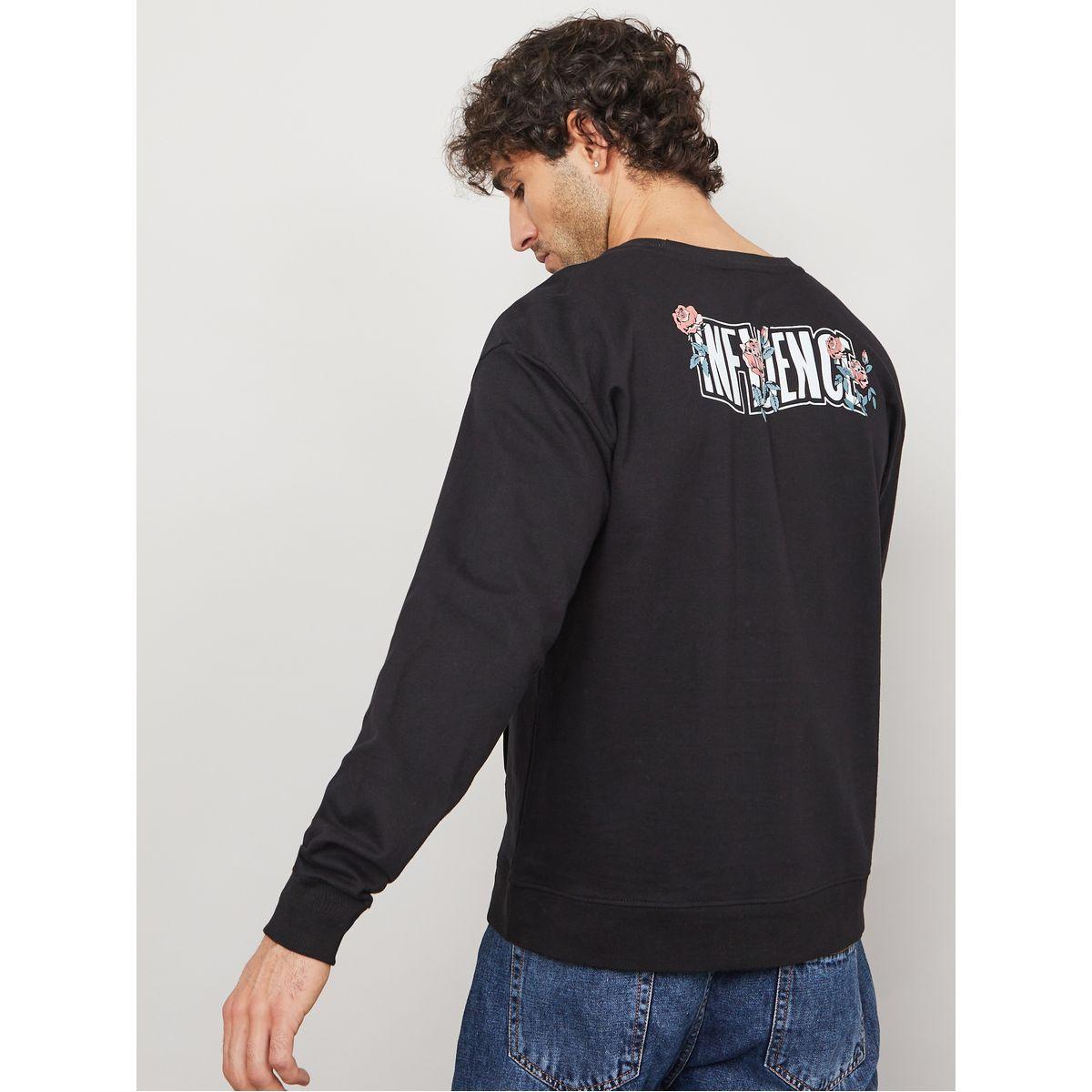 Styli Back Graphic Print Boxy Fit Sweatshirt with Kangaroo Pocket-men-winterwear-hoodiesandsweatshirts-image-1