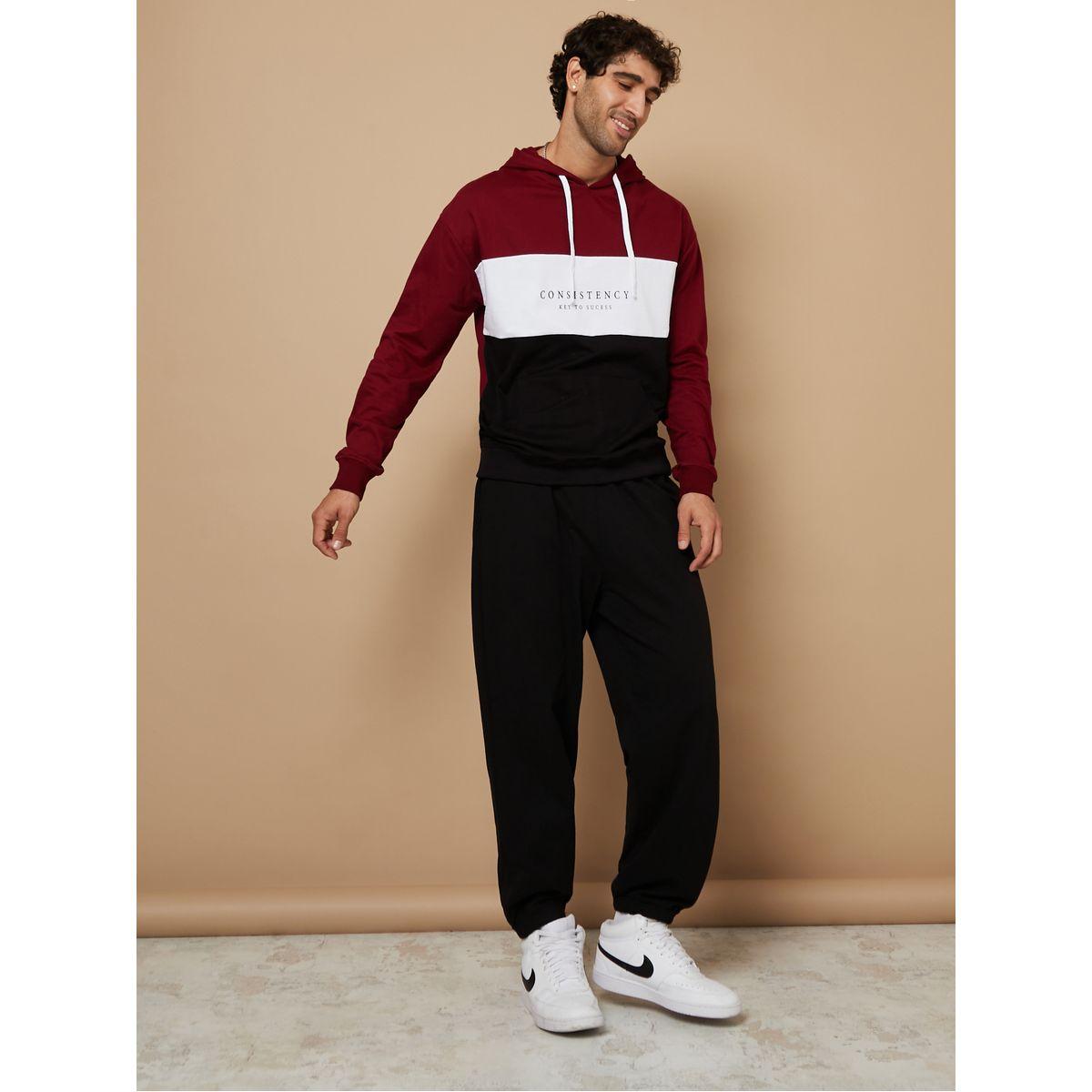 هودي بنمط كتل الالوان مع جيوب كنغر-men-winterwear-hoodiesandsweatshirts-image-4