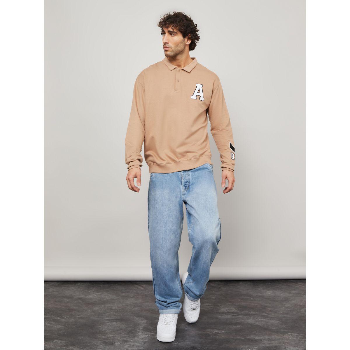 سويت شيرت بقصة بوكسي-men-winterwear-hoodiesandsweatshirts-image-3