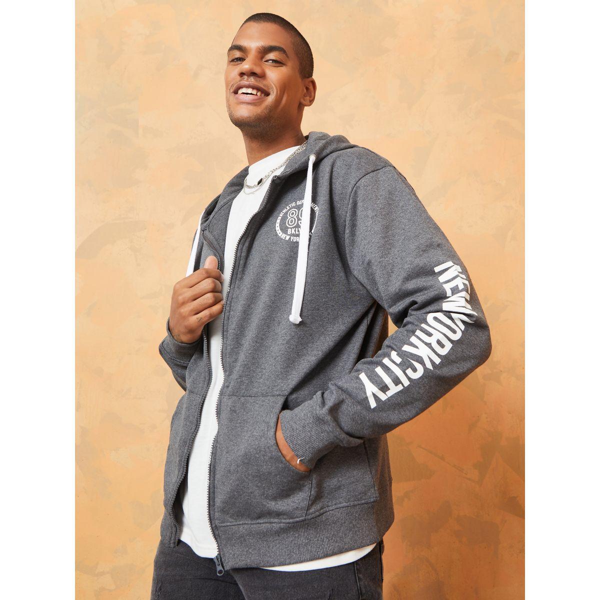 هودي بقصة بوكسي وسحاب غلق-men-winterwear-hoodiesandsweatshirts-image-3