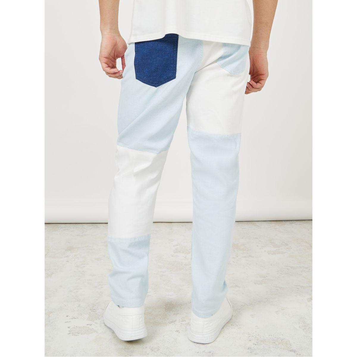 Styli Spliced Regular Fit Jeans with Pocket Construct-men-clothing-bottoms-jeans-image-5