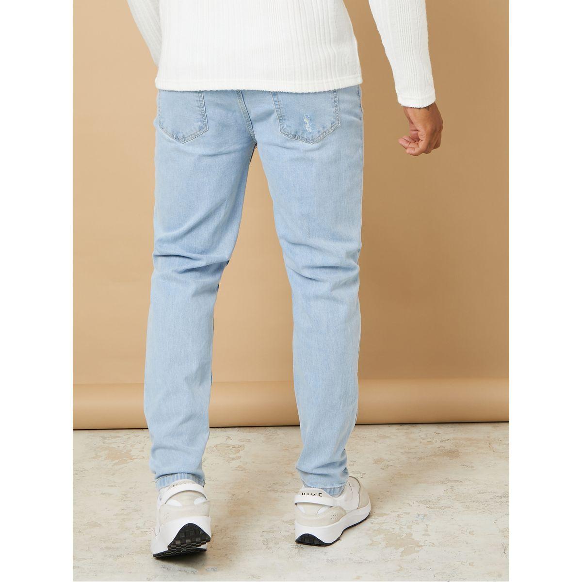 Styli Distressed Knee Slim Fit Jeans-men-clothing-bottoms-jeans-image-4