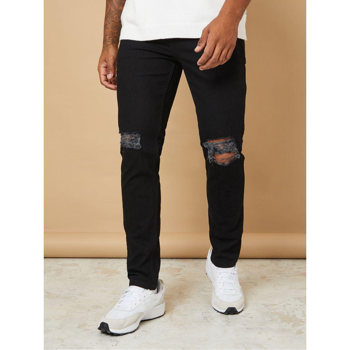 Styli Super Skinny Jeans with Knee Rip Detail-men-clothing-bottoms-jeans-image-2