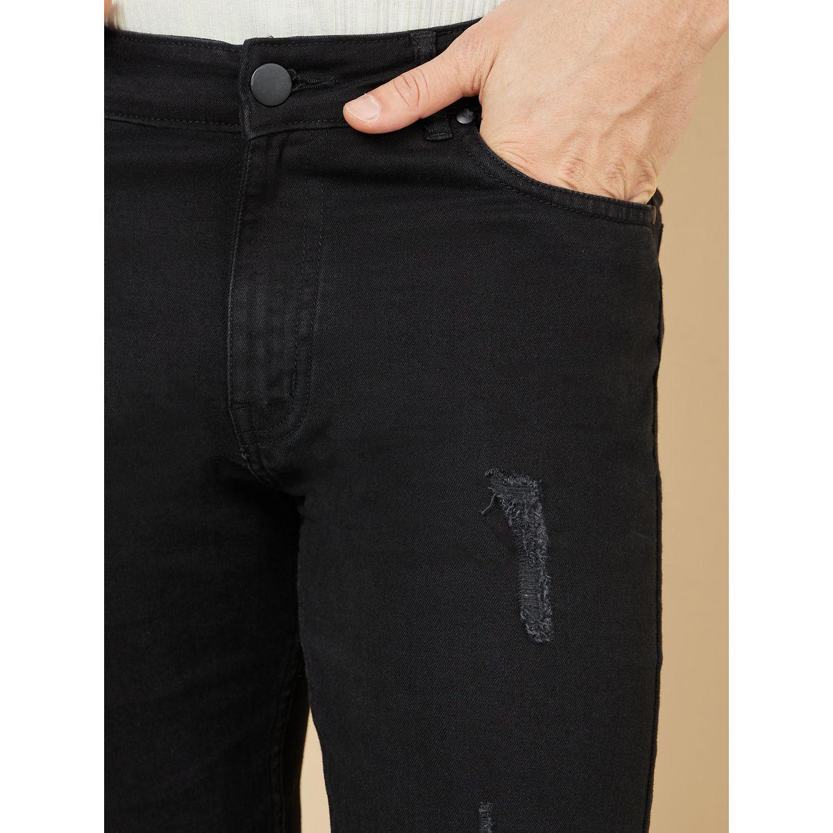 Styli Skinny Jeans with Minor Rips and Raw Hemline-men-clothing-bottoms-jeans-image-3