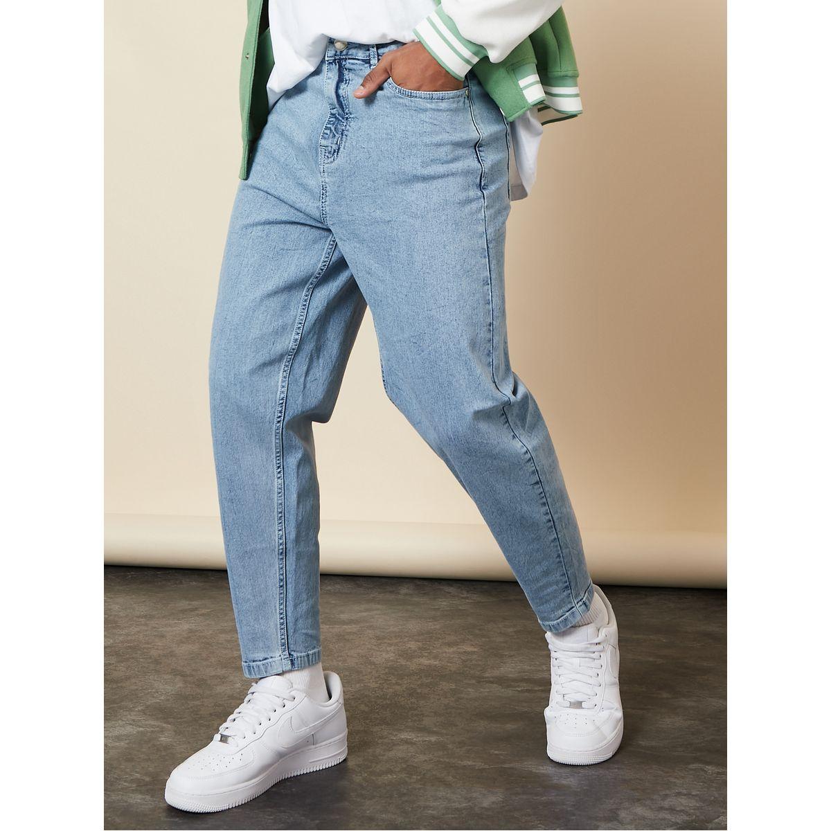 Styli Balloon Fit Jeans with Pocket Construct-men-clothing-bottoms-jeans-image-1