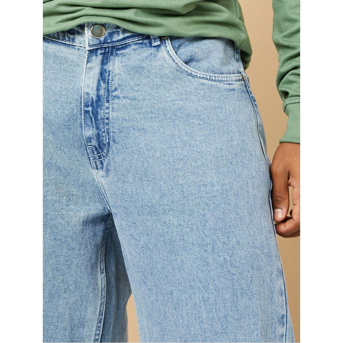 Styli Slit Hem Light Distress Regular Fit  Jeans-men-clothing-bottoms-jeans-image-5