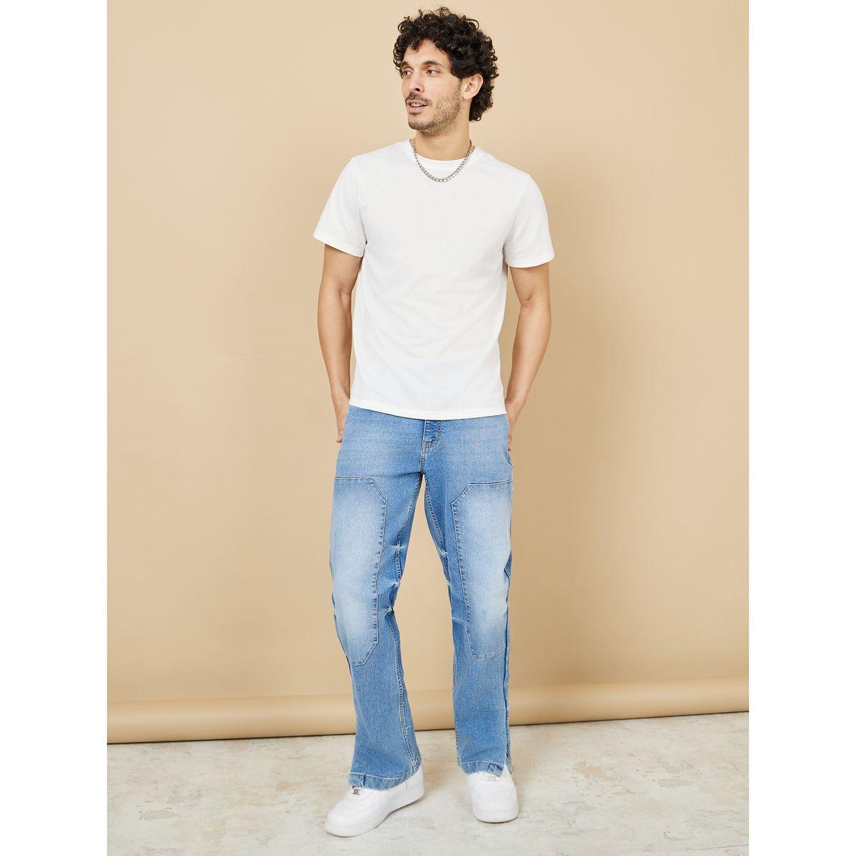 Styli Cut & Sew Panel Carpenter Fit Jeans-men-clothing-bottoms-jeans-image-2