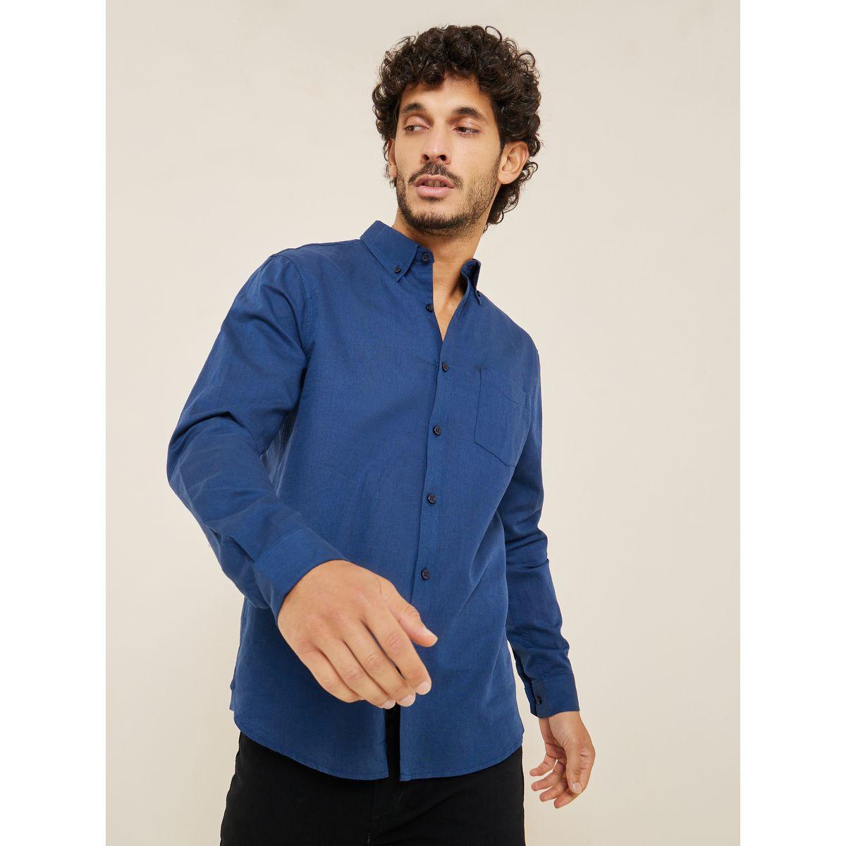 قميص بقصة مريحة مع أزرار-men-clothing-shirts-image-1