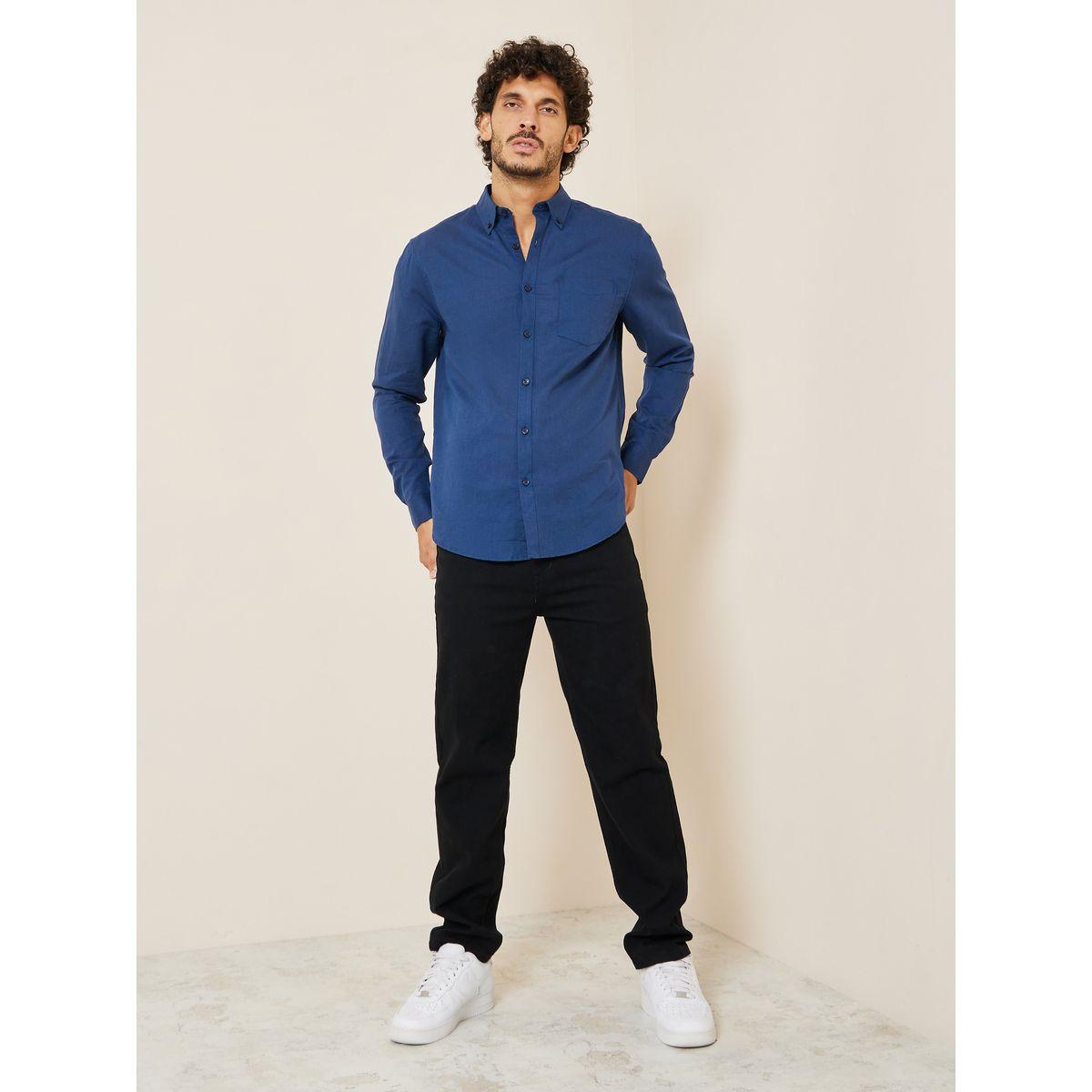 قميص بقصة مريحة مع أزرار-men-clothing-shirts-image-2