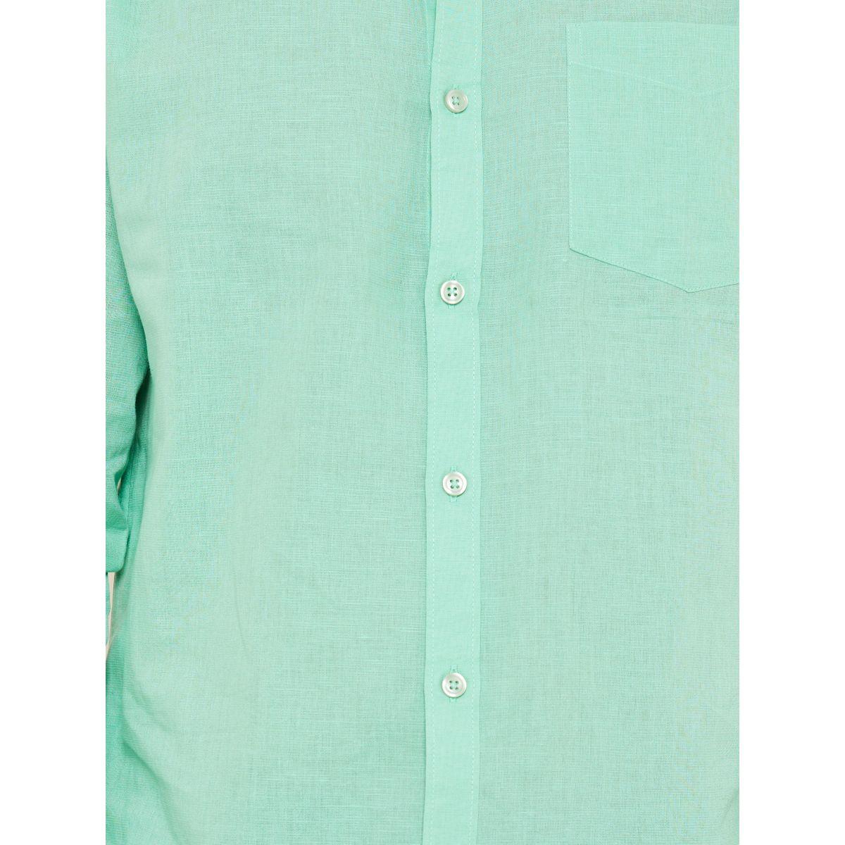 Styli Cotton Linen Relaxed Fit Shirt with Button-Down Collar-men-clothing-shirts-image-3