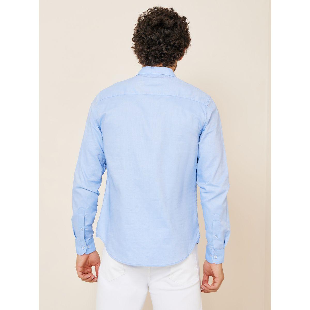 قميص بقصة سليم فت وأزرار-men-clothing-shirts-image-4