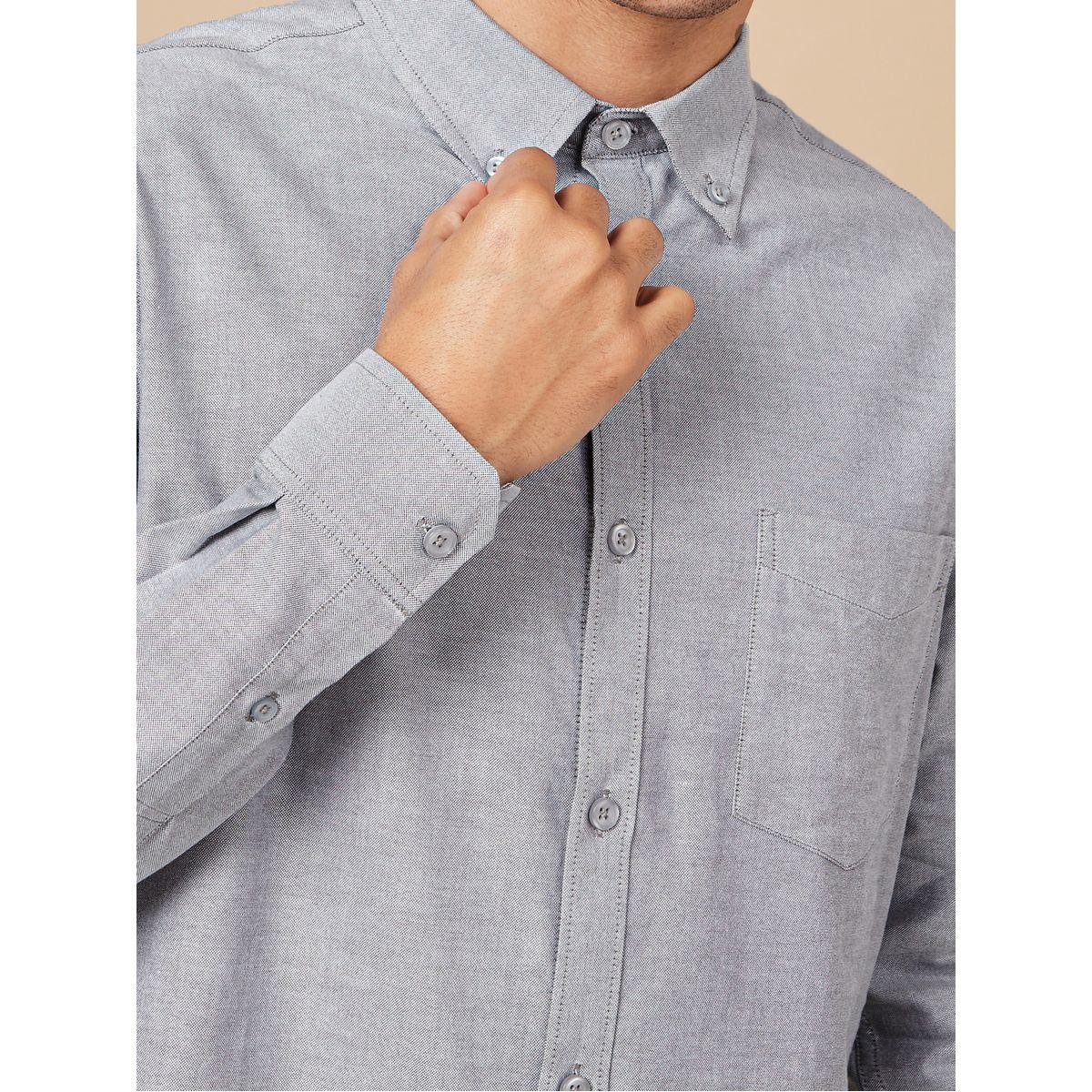 Styli Button-Down Collar Oxford Slim Fit Shirt-men-clothing-shirts-image-4