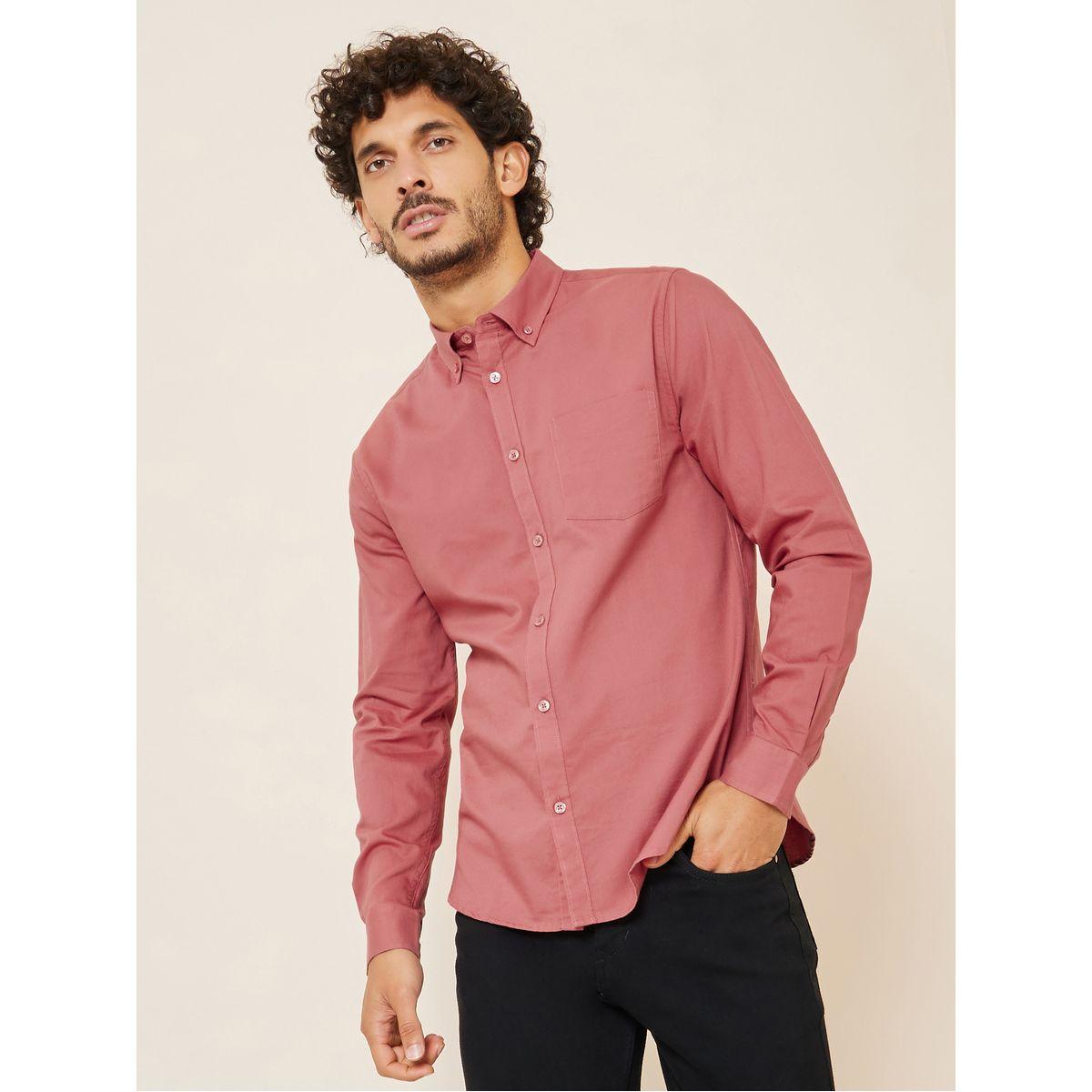 Styli Button-Down Collar Oxford Slim Fit Shirt-men-clothing-shirts-image-1
