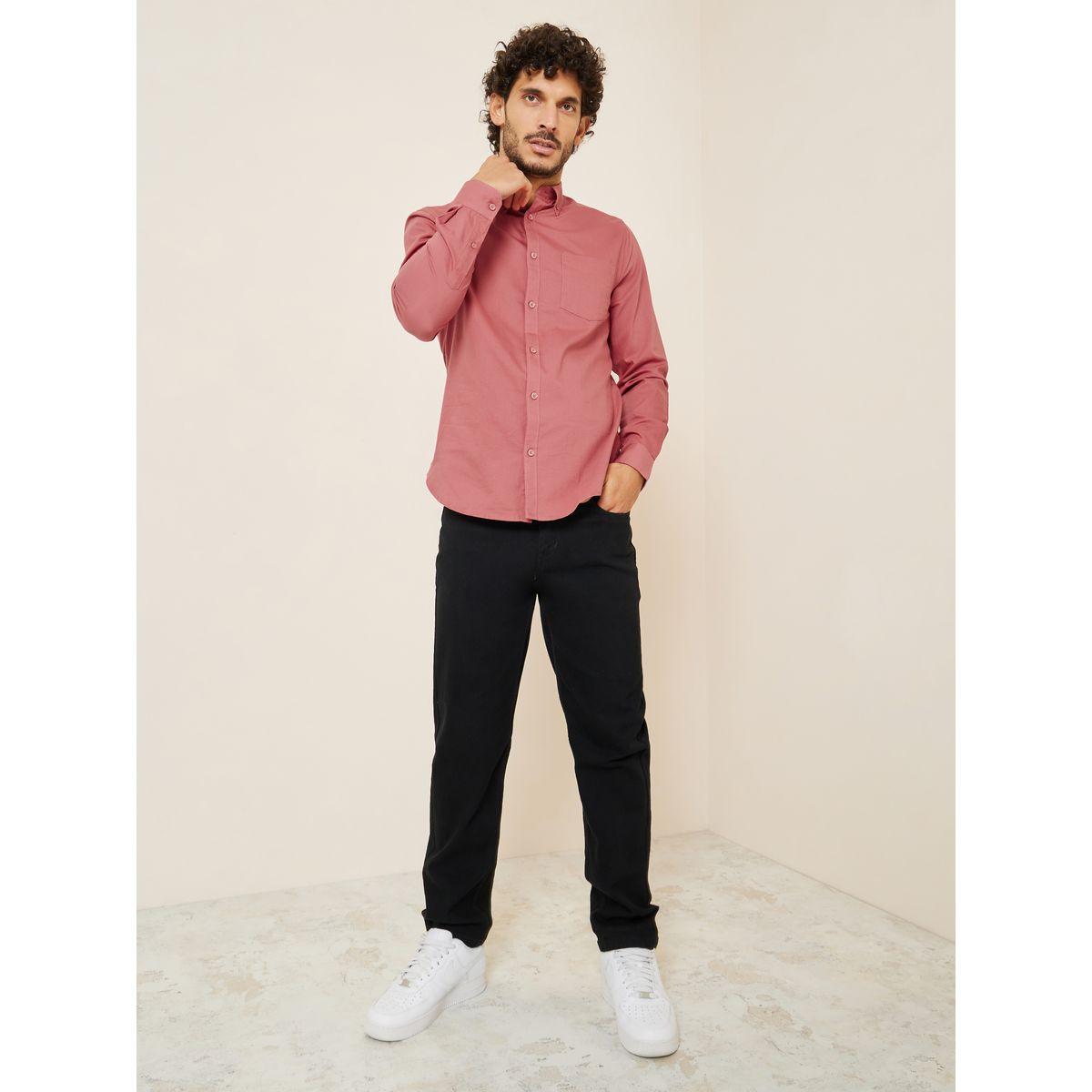 Styli Button-Down Collar Oxford Slim Fit Shirt-men-clothing-shirts-image-2