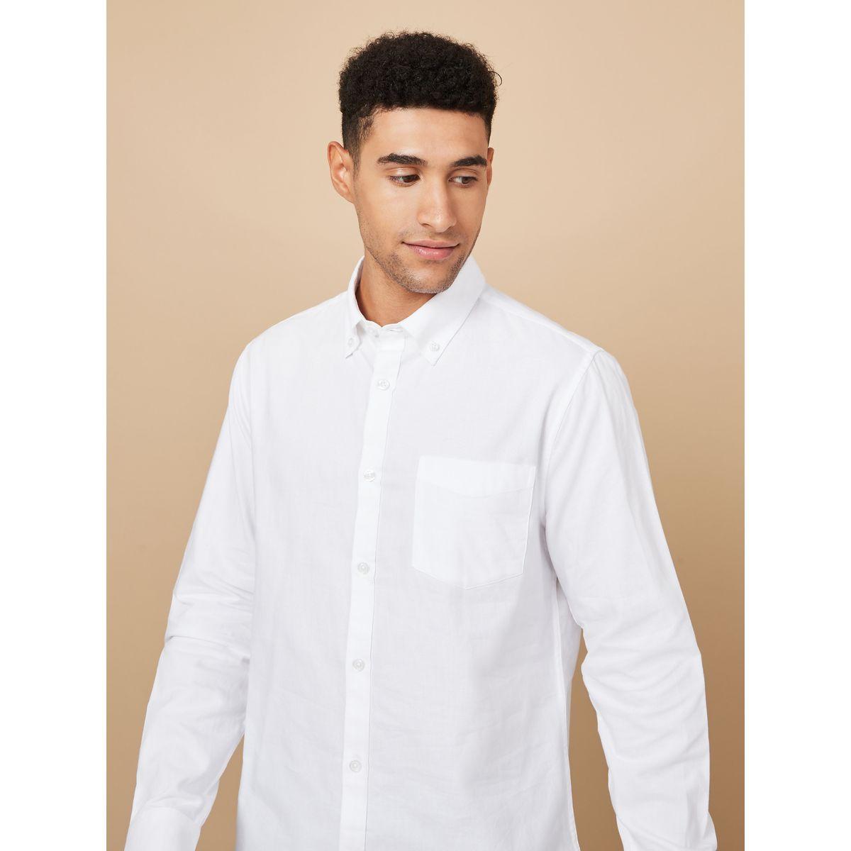 Styli Button-Down Collar Oxford Slim Fit Shirt-men-clothing-shirts-image-1