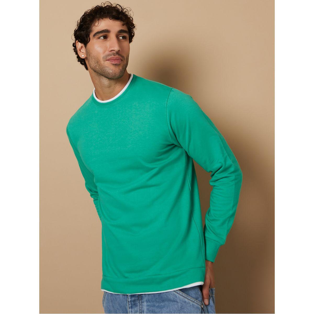 سويت شيرت بحواف متداخلة بلون مغاير-men-winterwear-hoodiesandsweatshirts-image-1