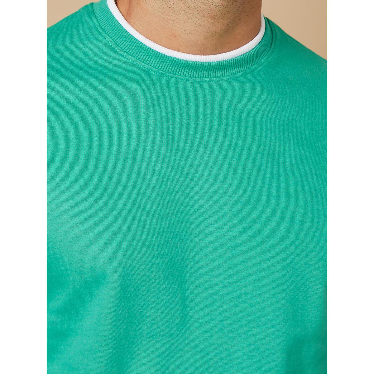 Styli Long Sleeves Contrast Neck and Hem Detail Sweatshirt-men-winterwear-hoodiesandsweatshirts-image-3