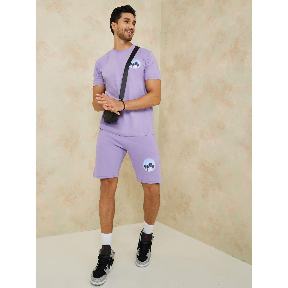طقم منسق من ( شورت + تيشيرت )-men-clothing-coordsets-image-2