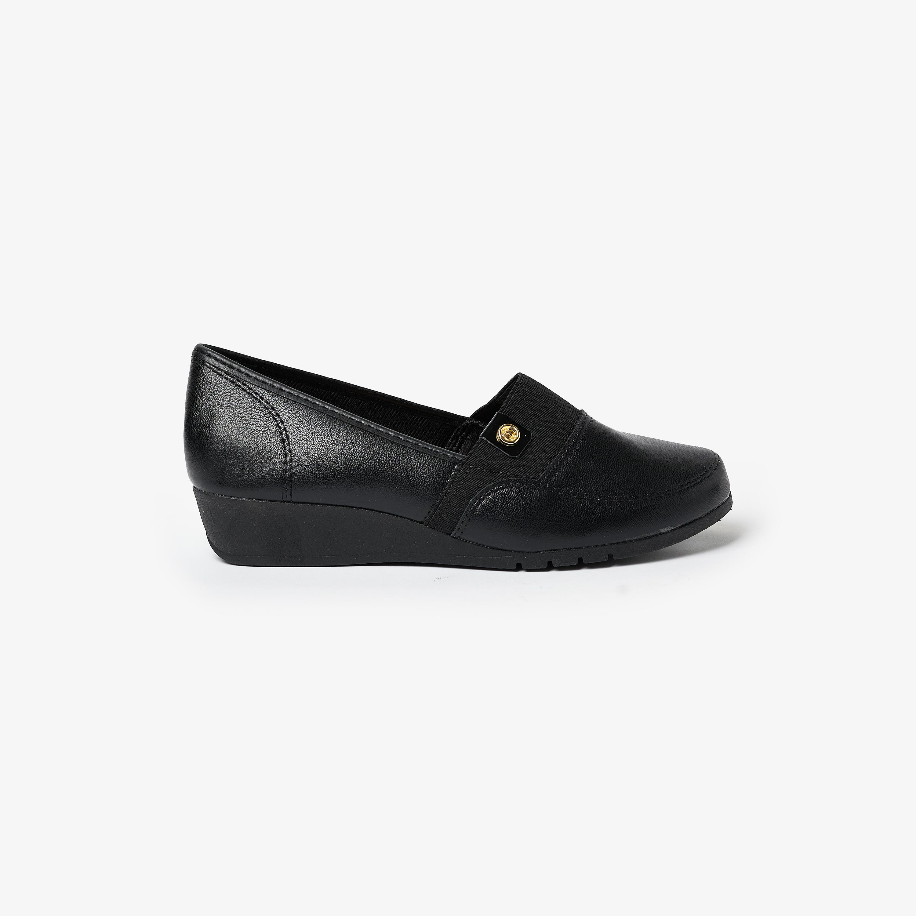 Moleca by Geoomnii Women's Slip On Wedge Loafers | 5156-781-13063        -women-shoes-heels-image-2