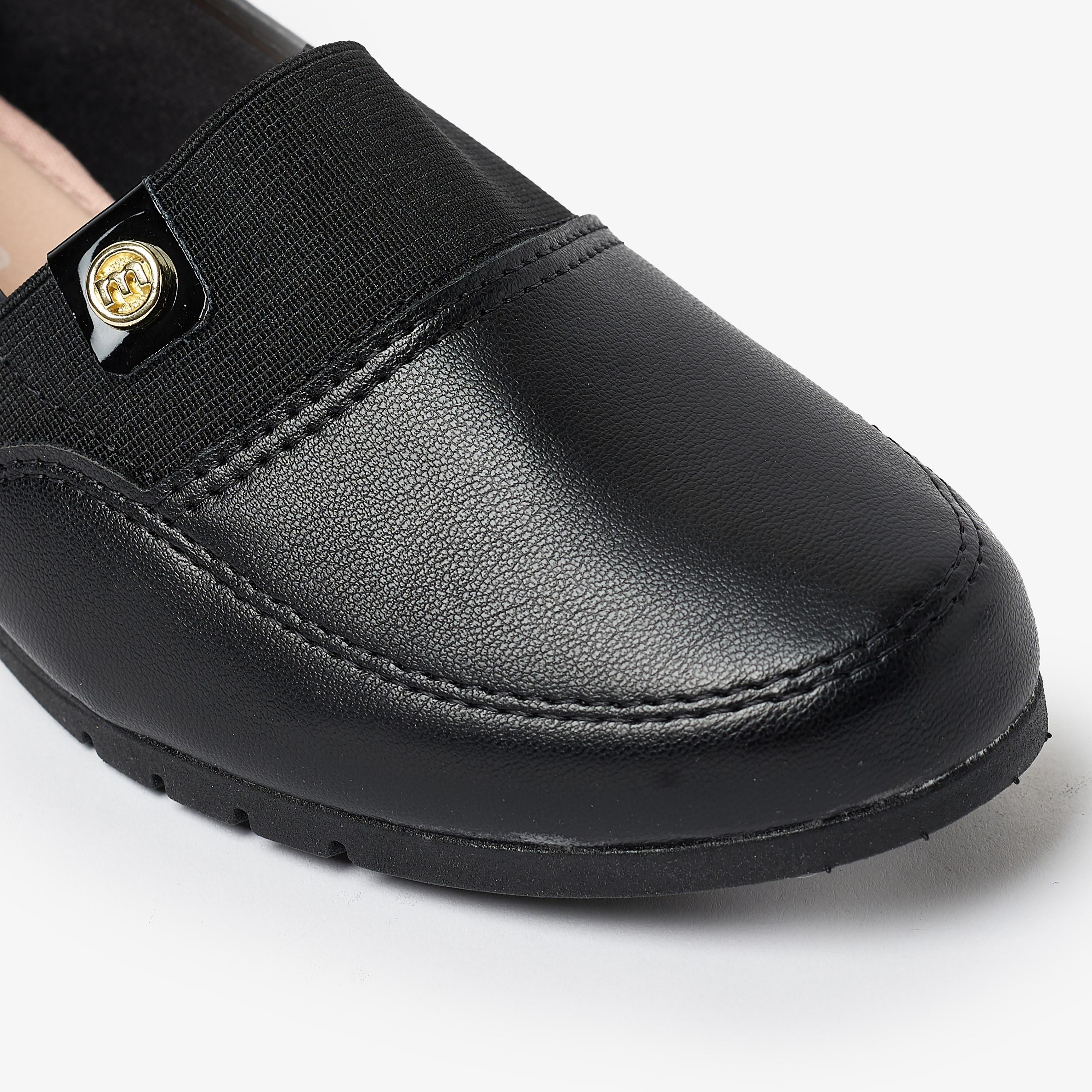 Moleca by Geoomnii Women's Slip On Wedge Loafers | 5156-781-13063        -women-shoes-heels-image-5