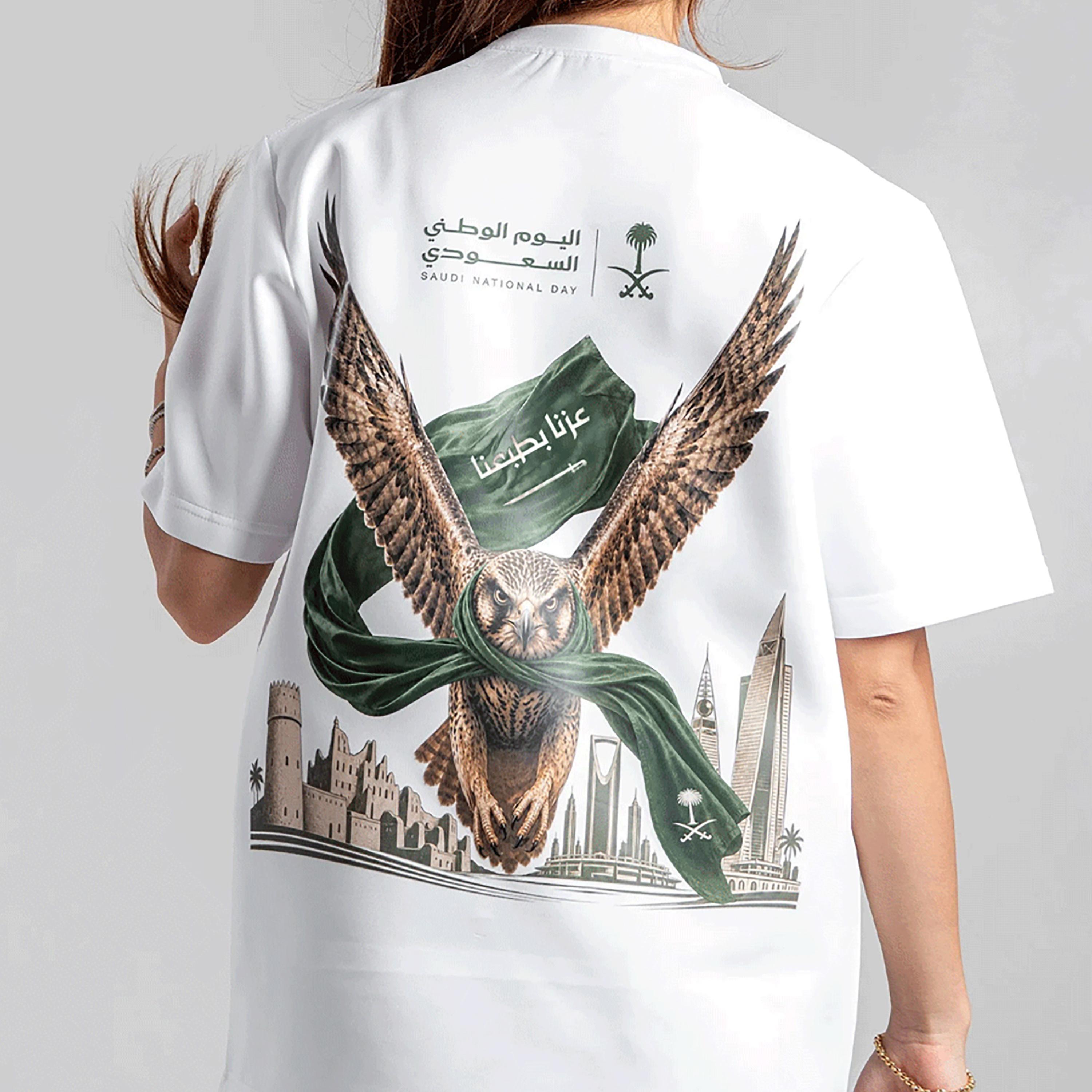 sanefn Eagle Flag Cityscape Crew Neck Short Sleeves Women's National Day T-Shirt-women-clothing-tshirts-image-5