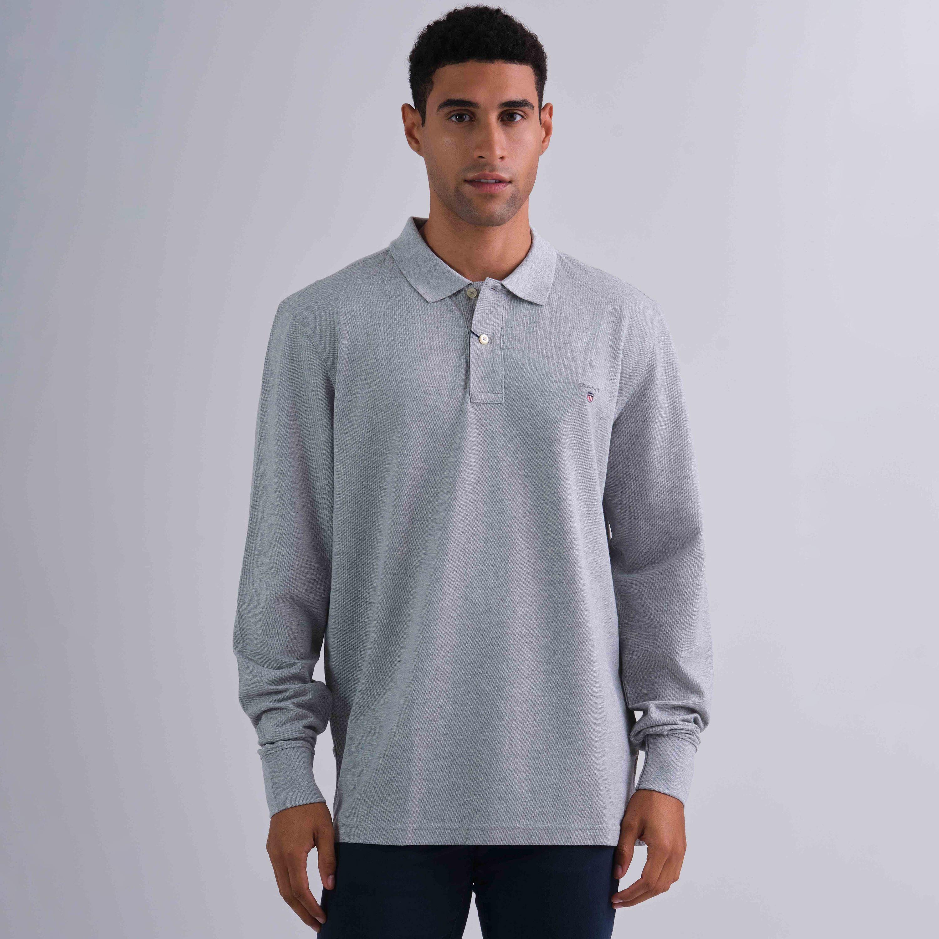 Gant Plain Collared Long Sleeves Men's Rugger-men-clothing-tshirtsandpolos-tshirts-image-1