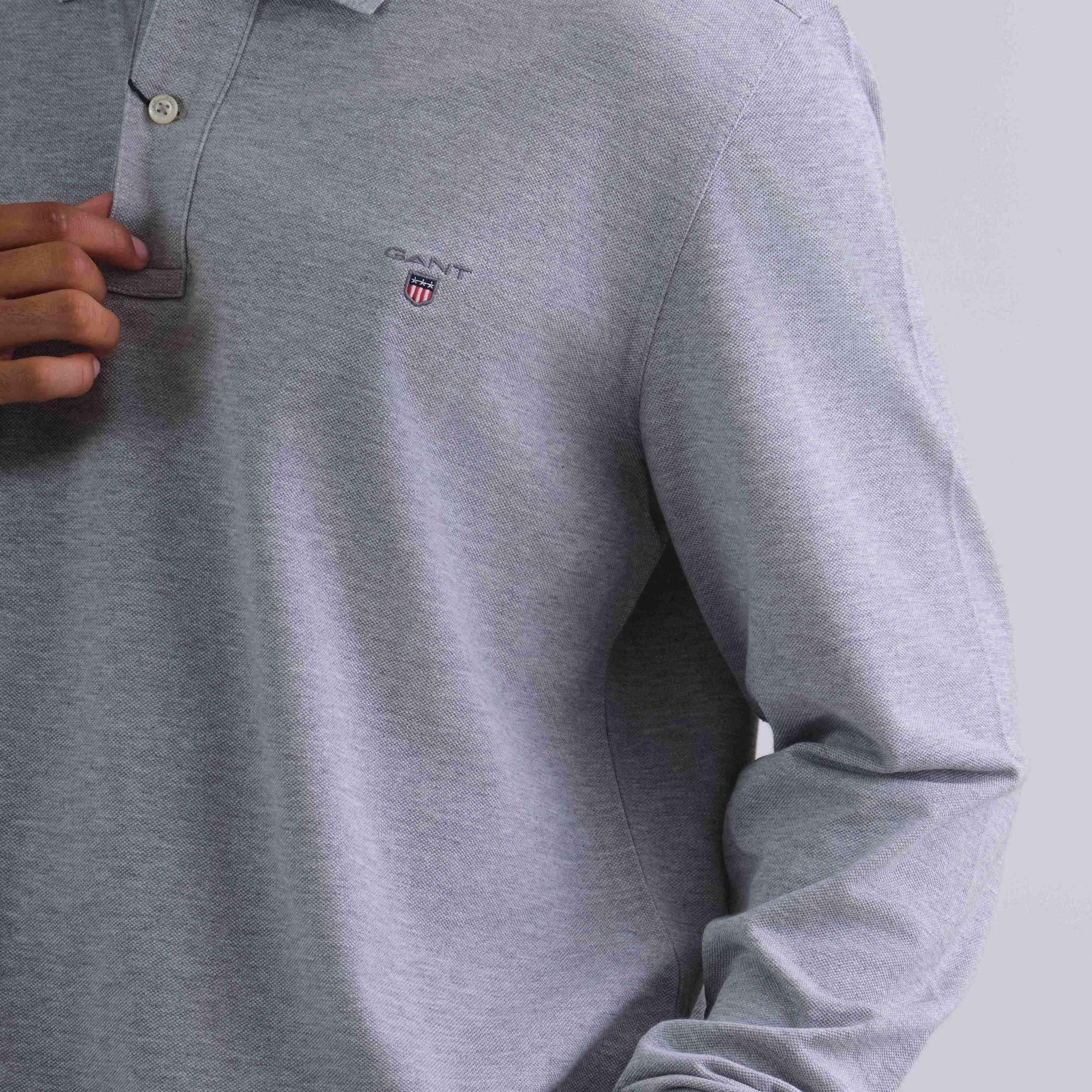 Gant Plain Collared Long Sleeves Men's Rugger-men-clothing-tshirtsandpolos-tshirts-image-2